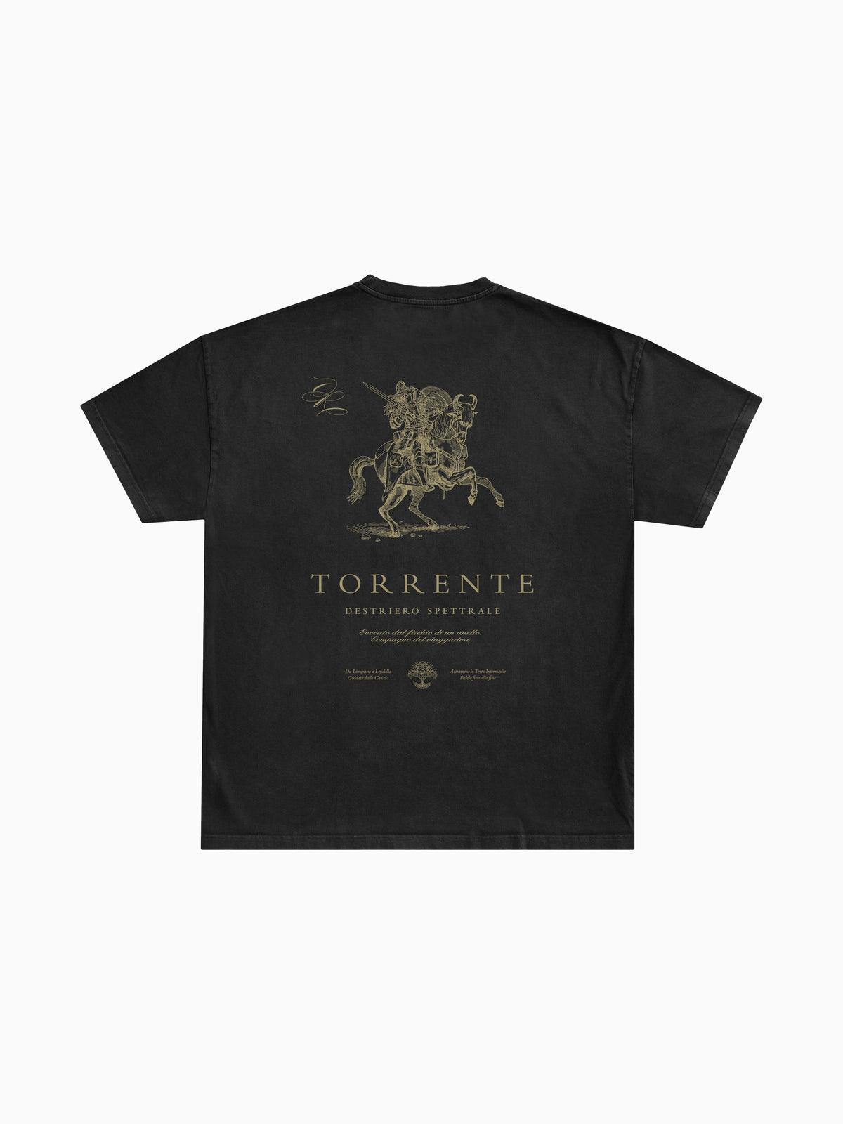 Torrente Tee - Black (back mockup)