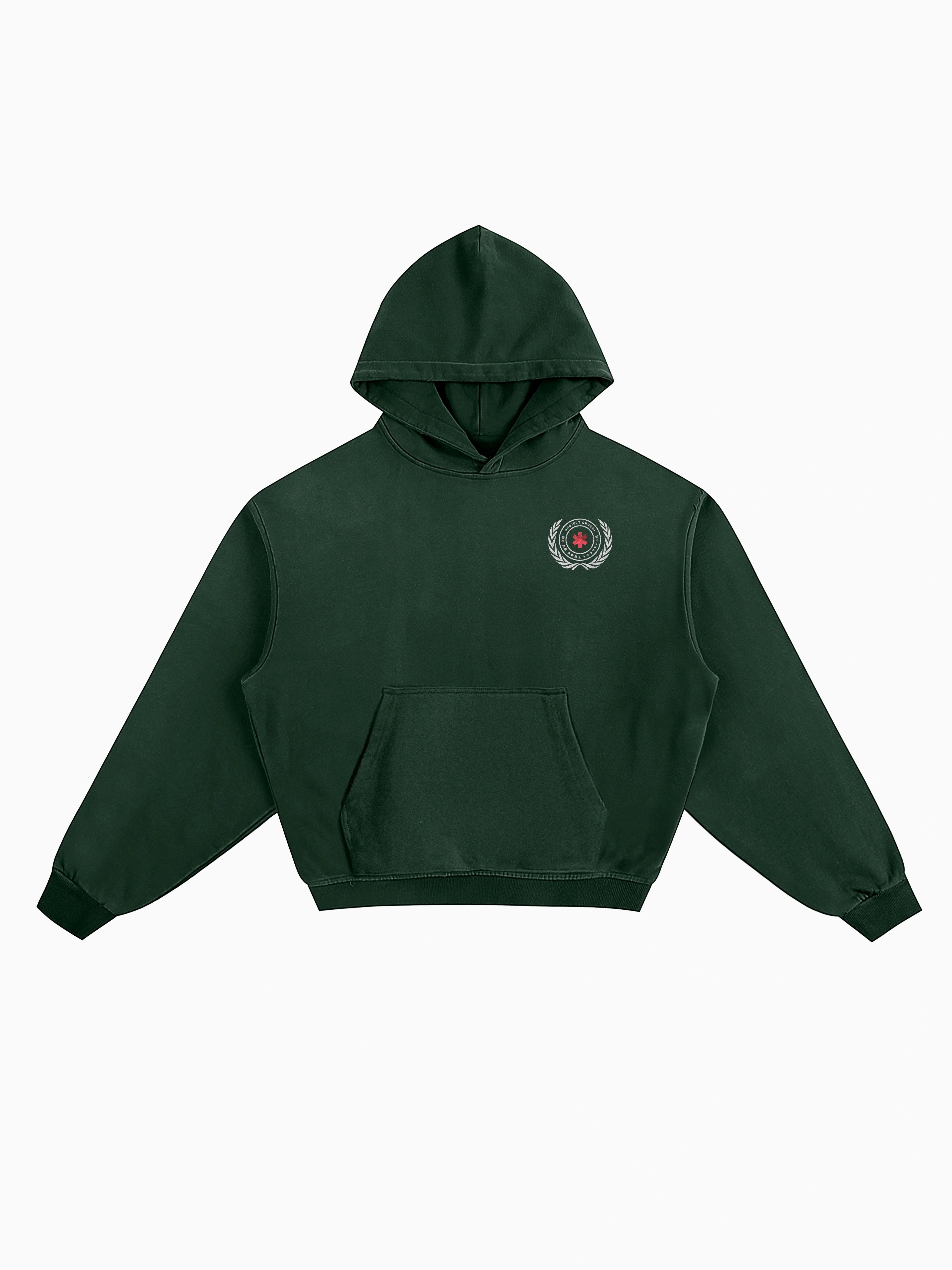 Trauma Team Box Hoodie - Forest Green