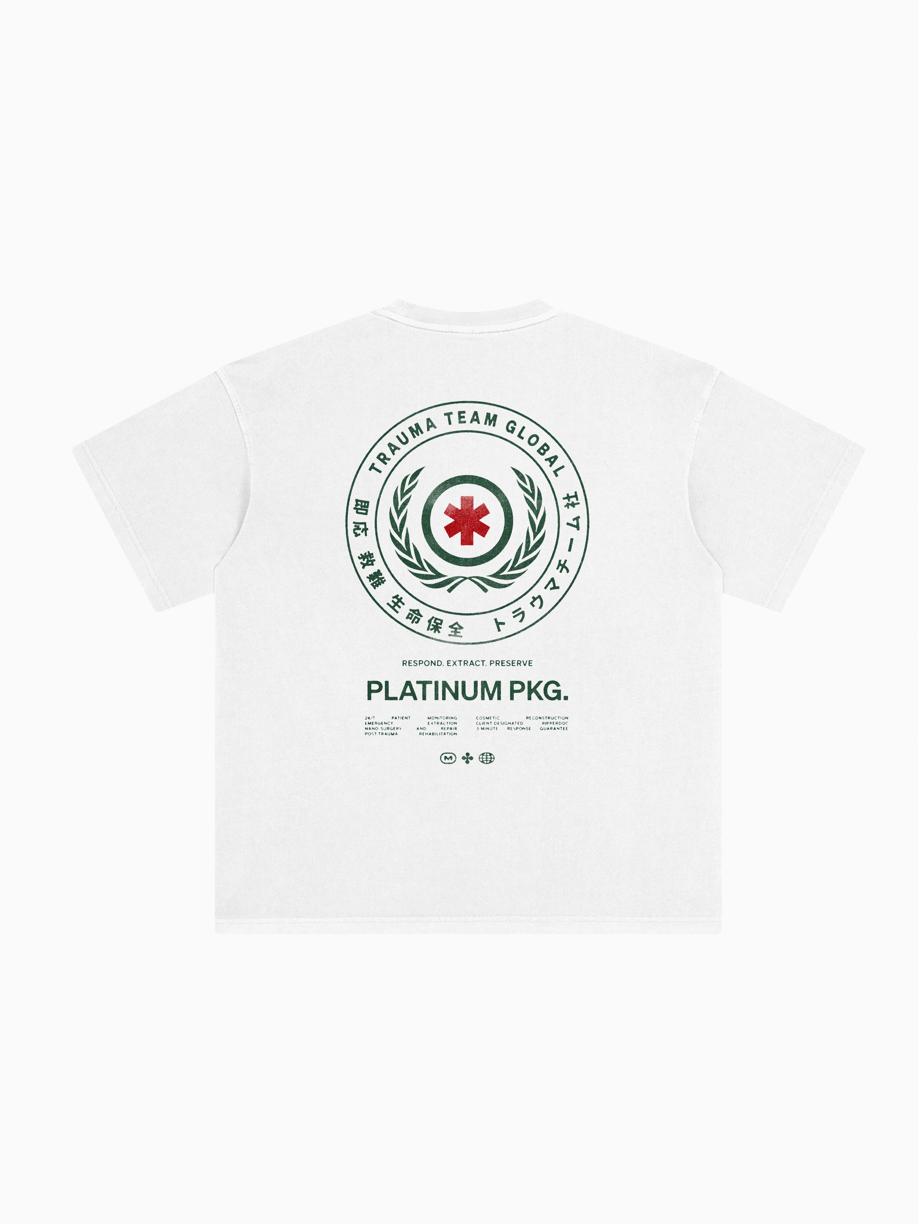 Trauma Team Box Tee - White