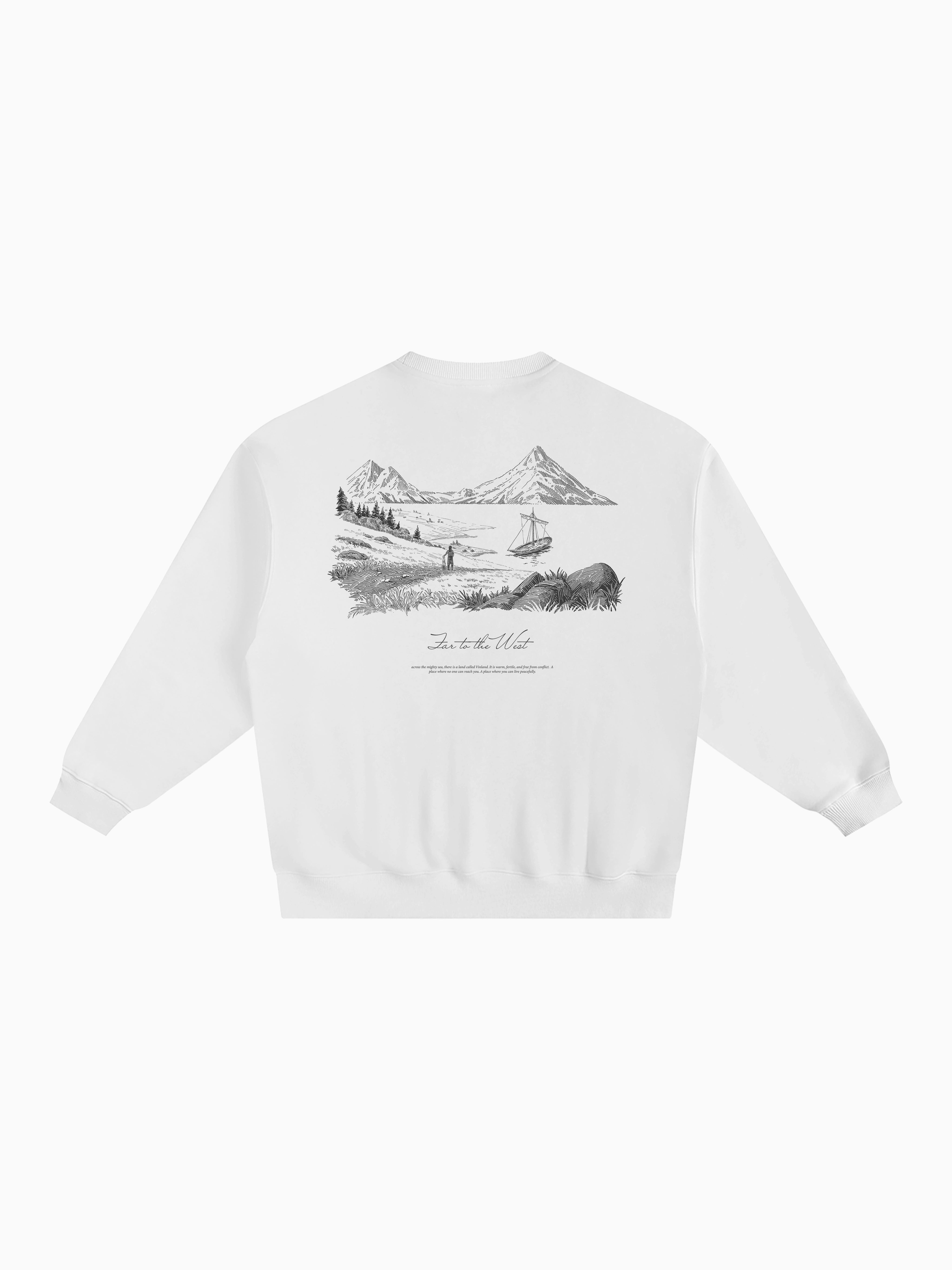 Vinland Box Crewneck - White