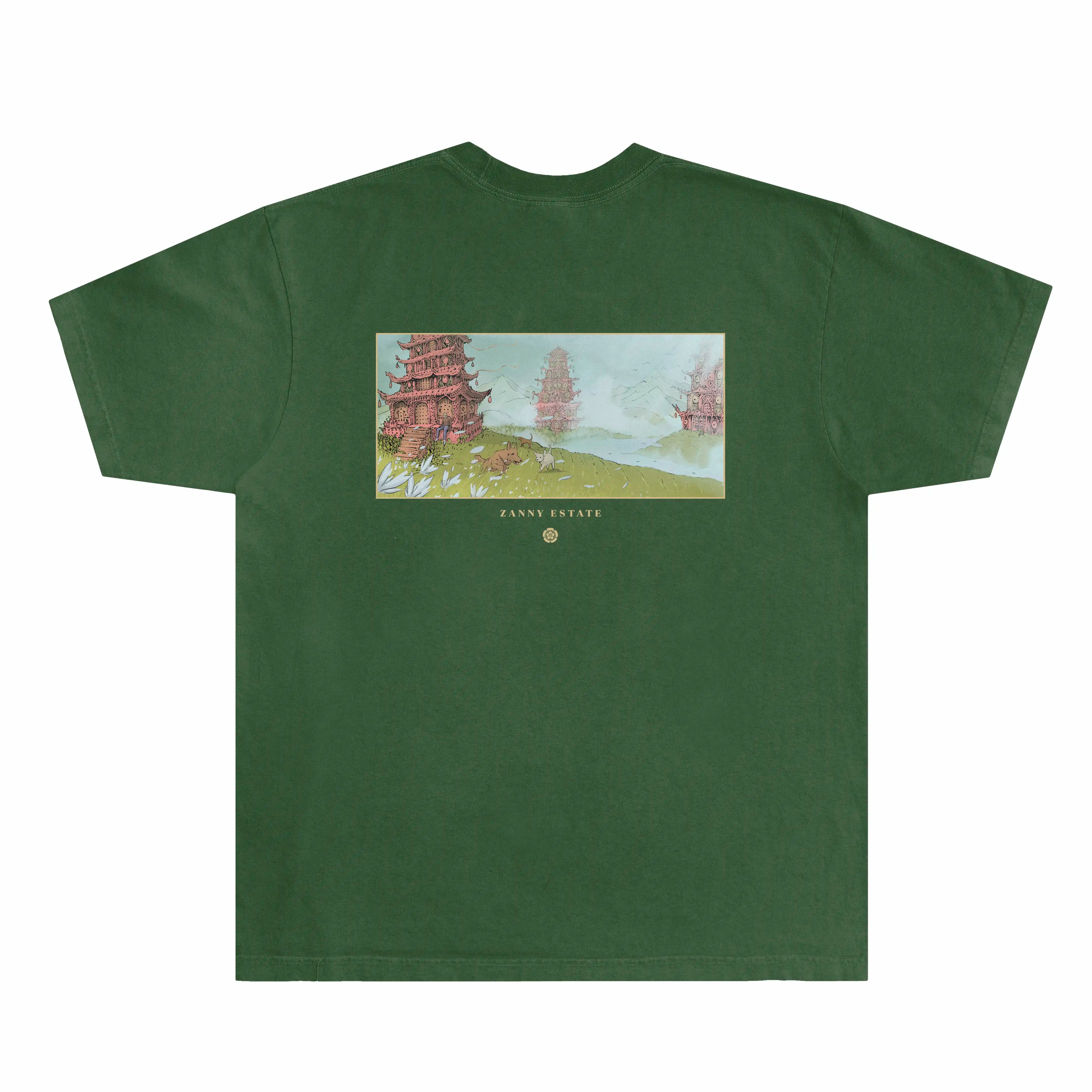 Zanny Estate Tee - Forest Green