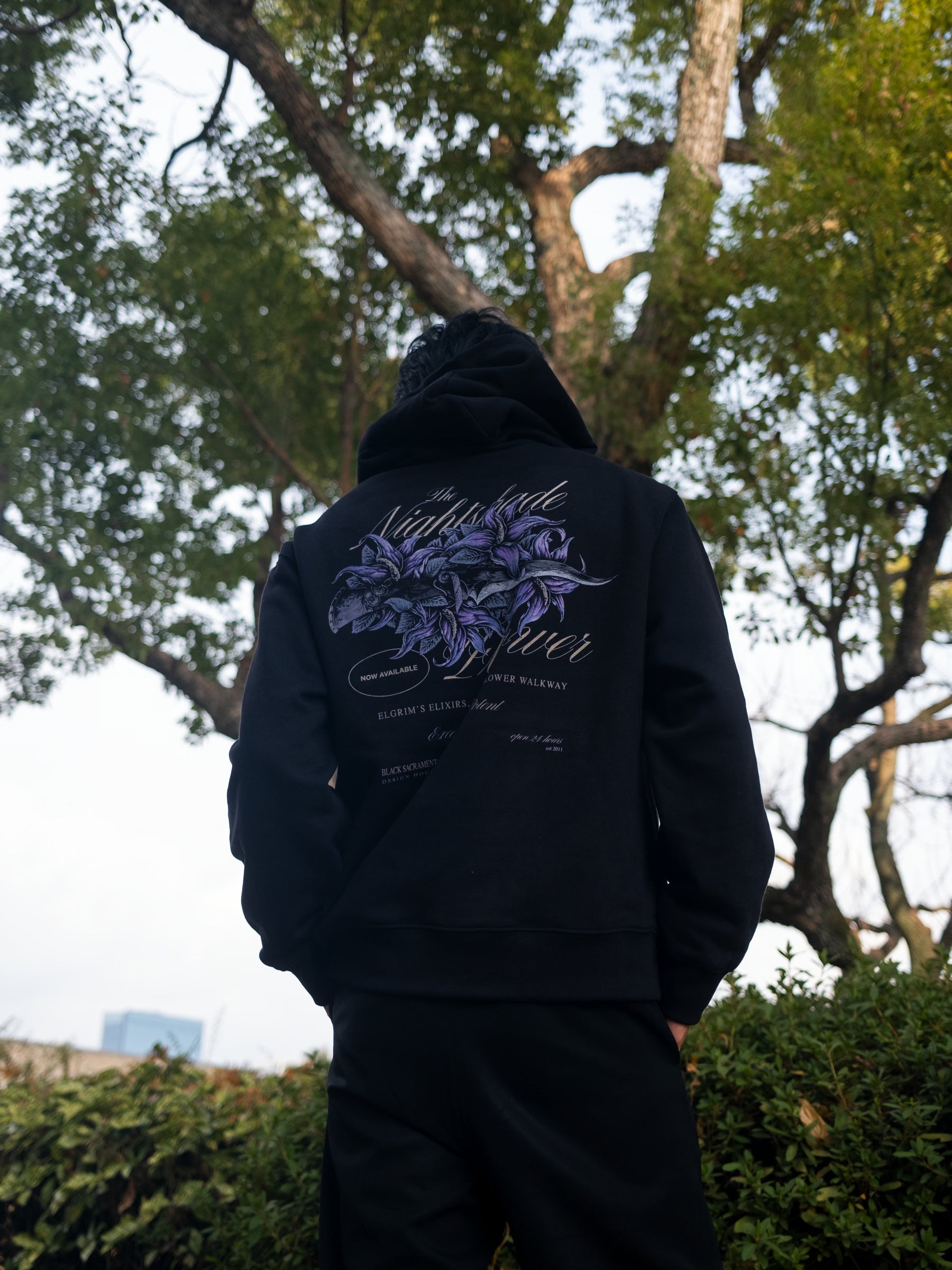Nightshade Box Hoodie - Black