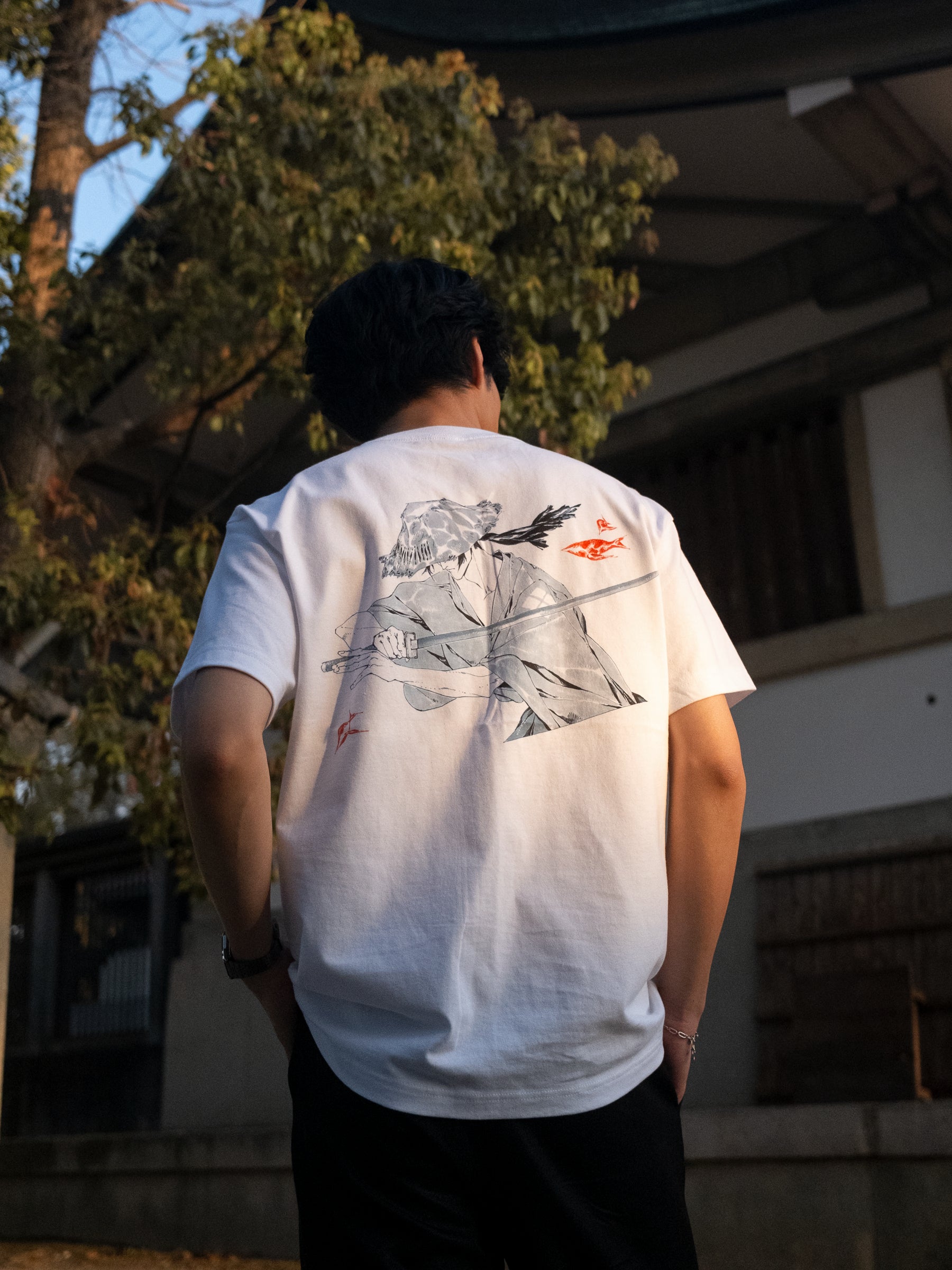 Flow of Water Box Tee - White