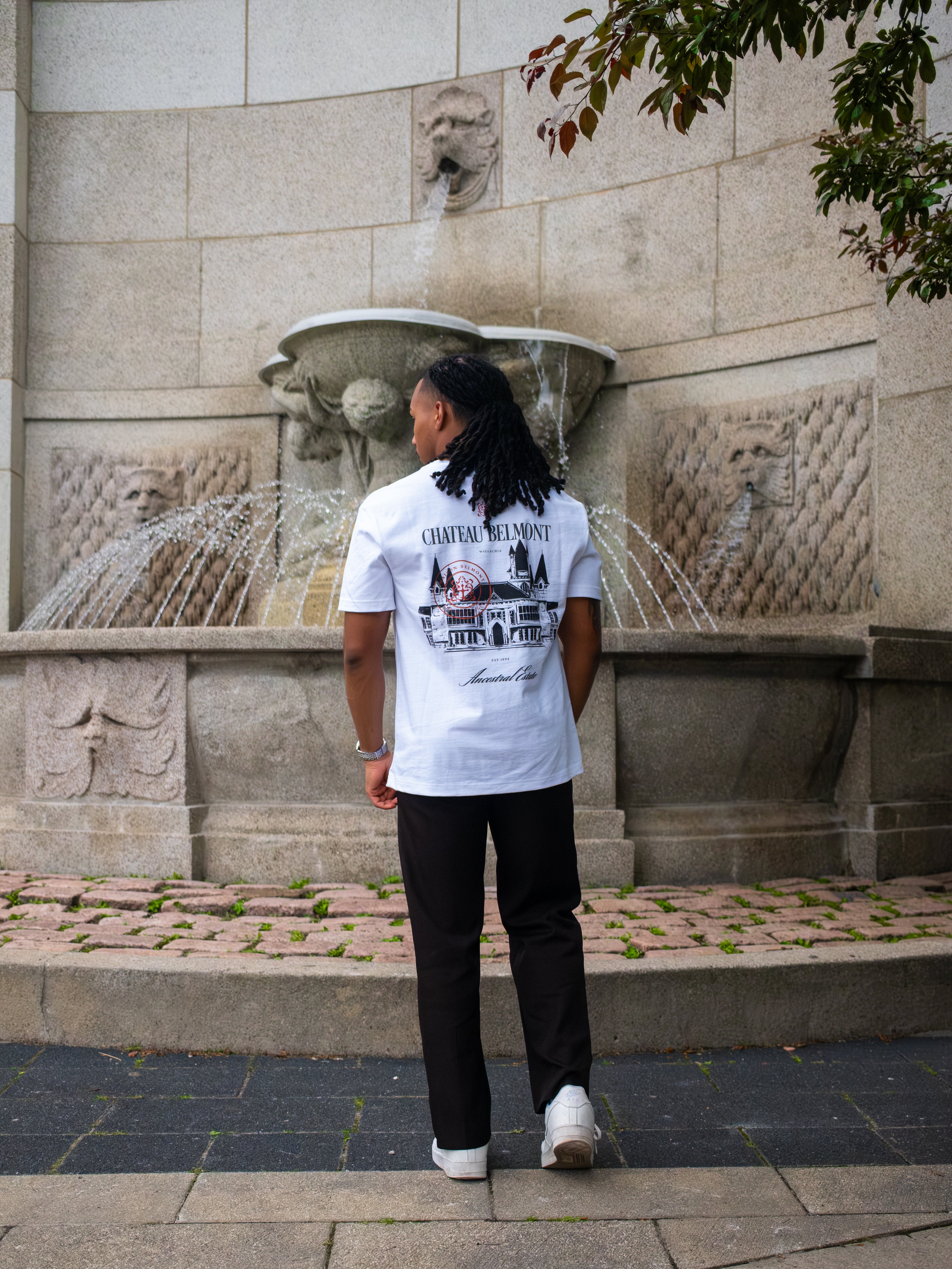 Belmont Hold Box Tee -  White