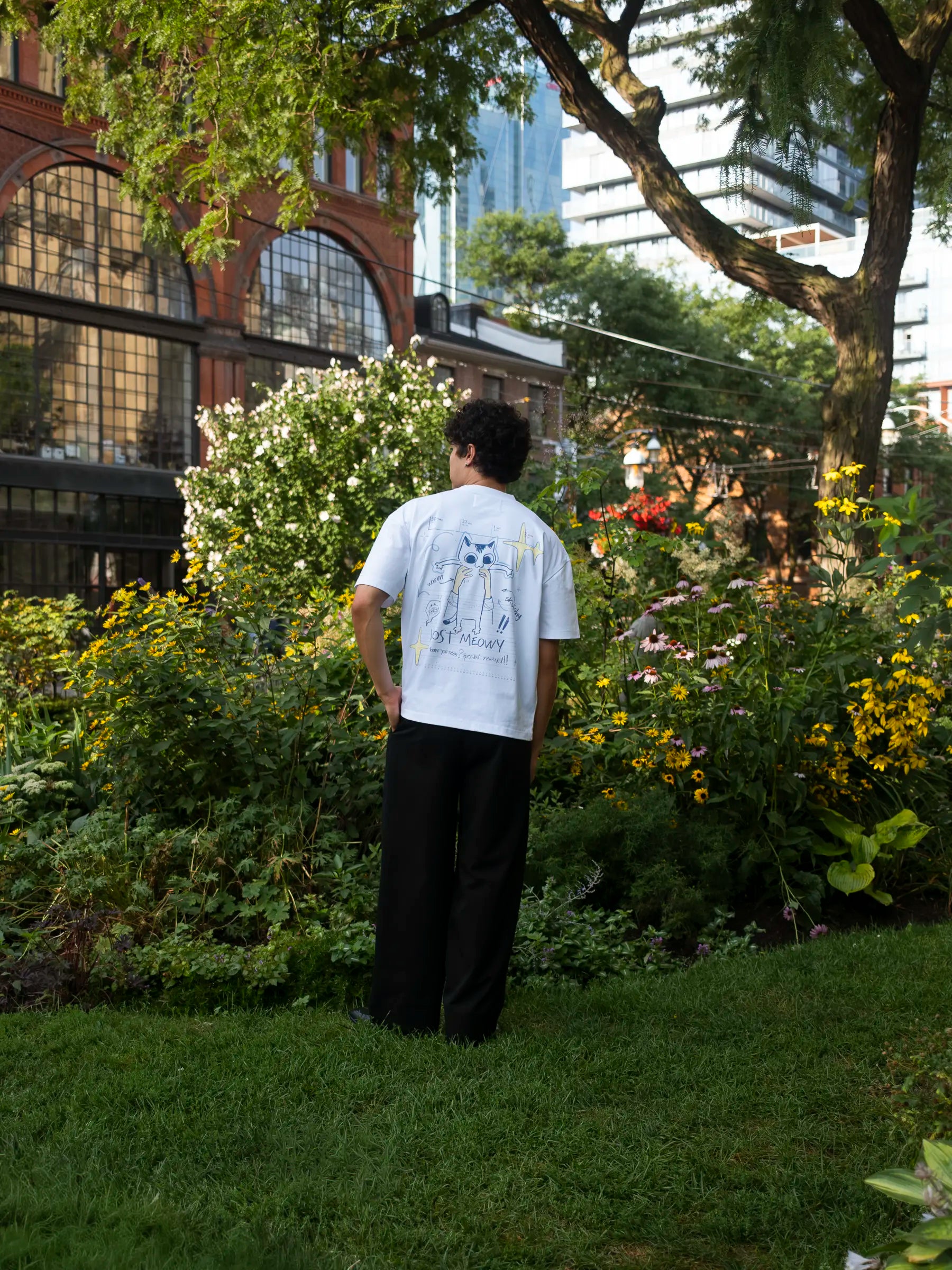 Lost Cat Tee -  White