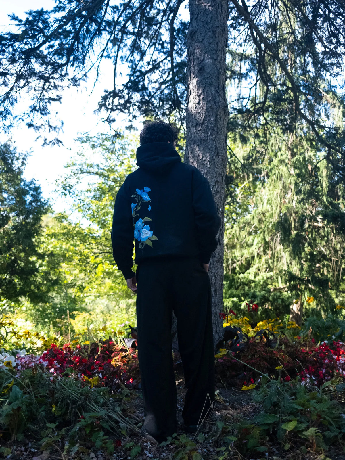 Flowerbed Hoodie - Black