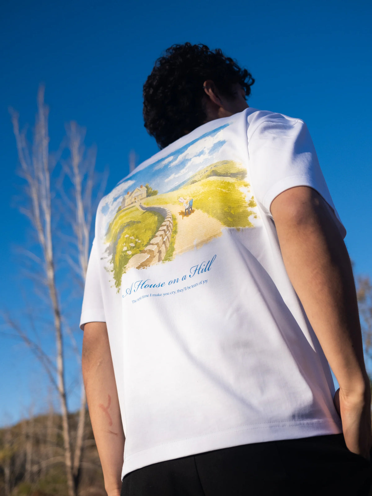 House on a Hill Tee - White