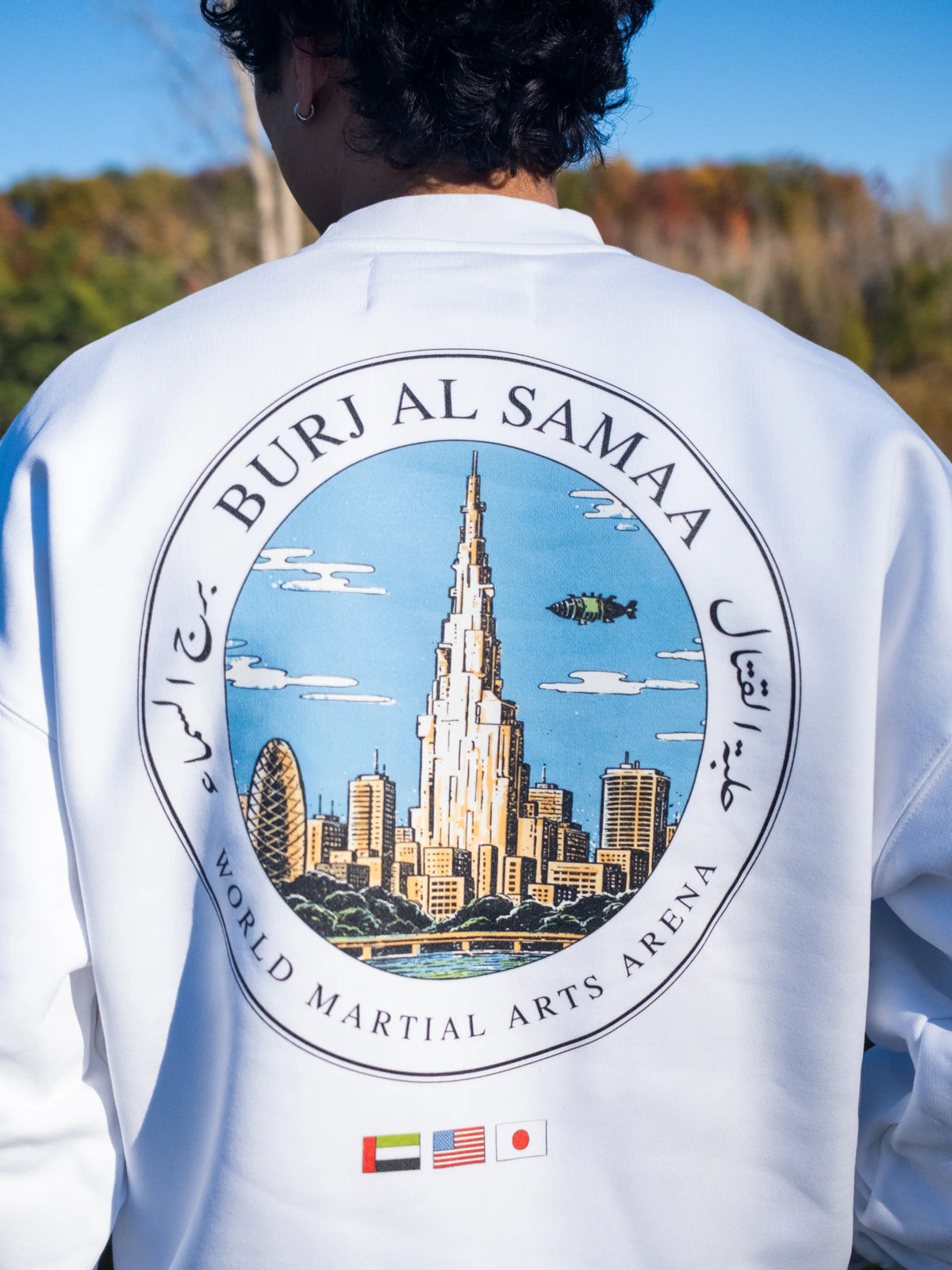 Sky Tower Crewneck - White