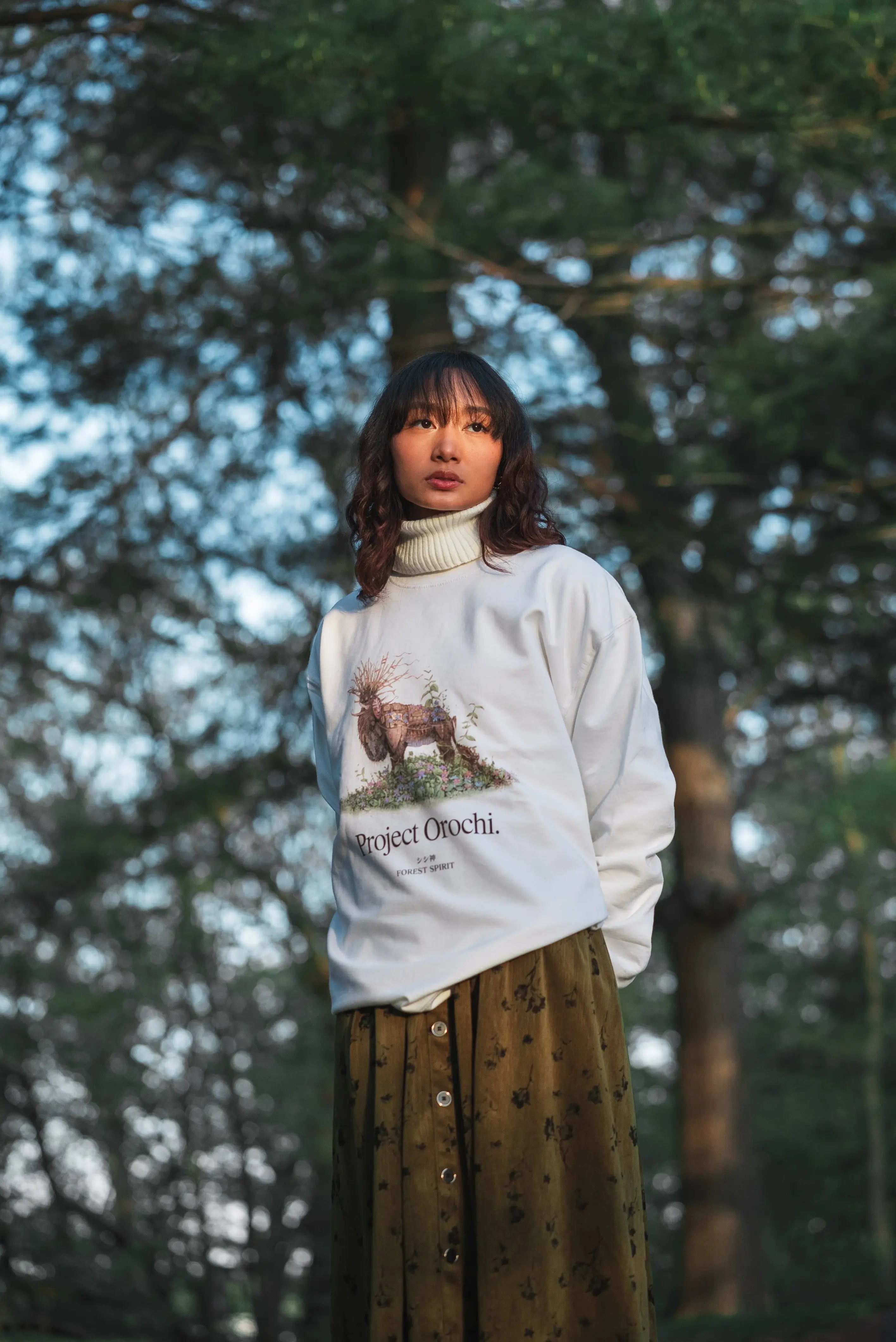 Forest Spirit Crewneck - White