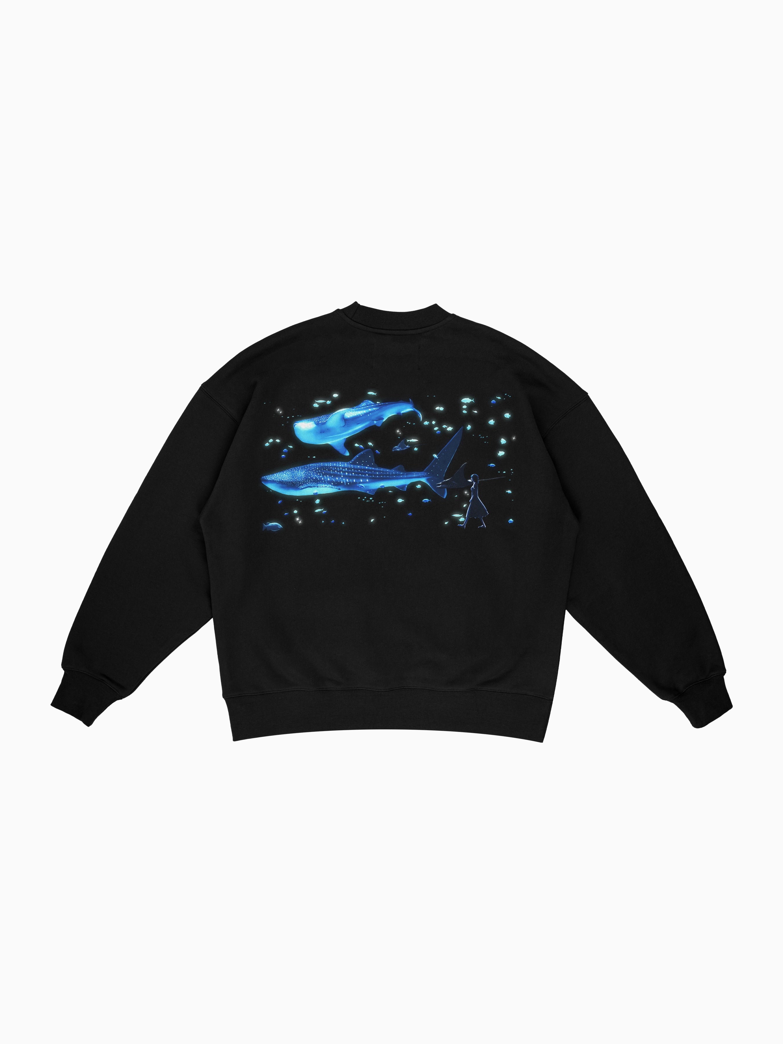 Aquarium Box Crewneck - Black