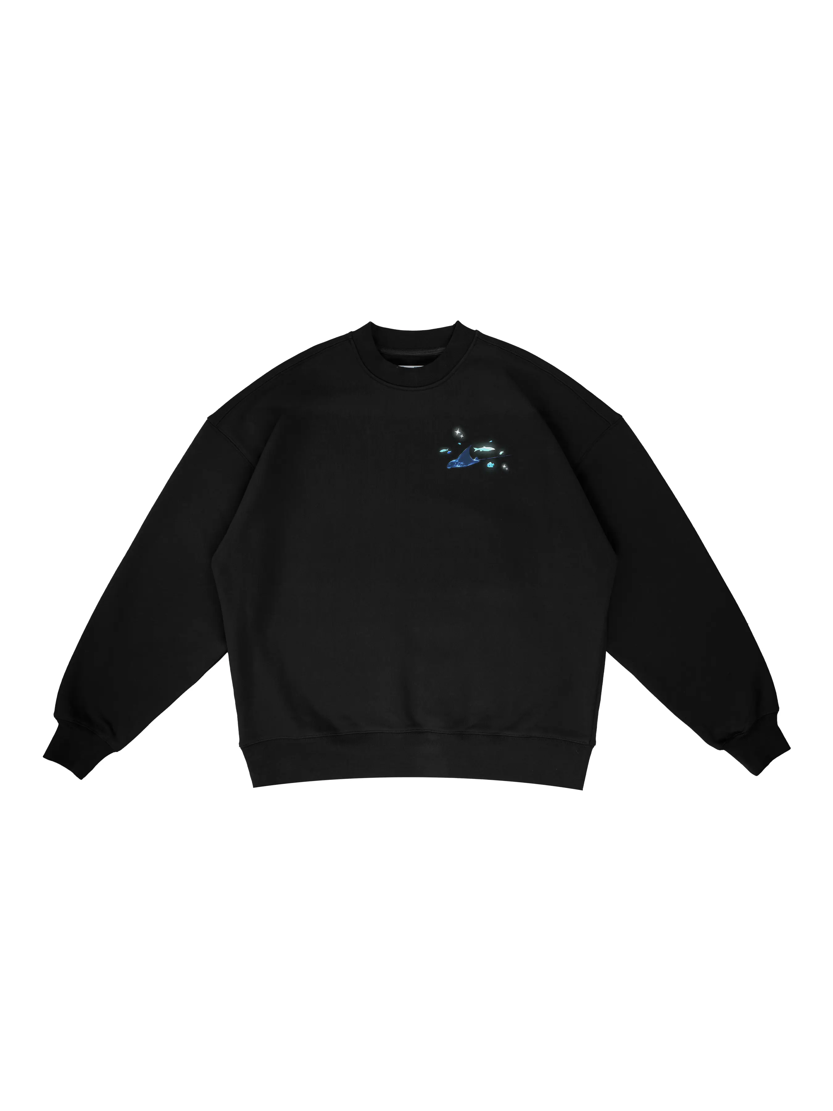 Aquarium Box Crewneck - Black