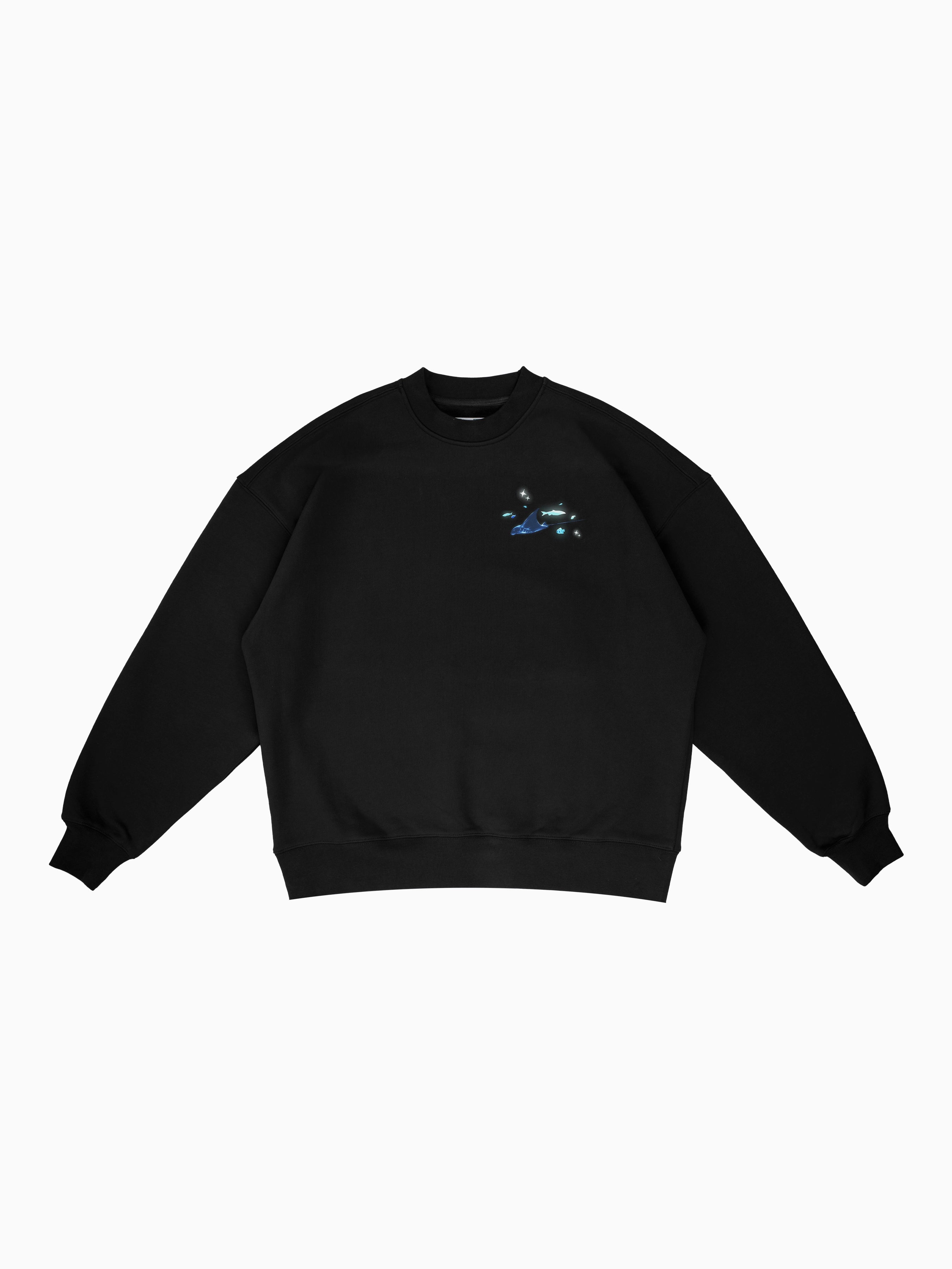 Aquarium Box Crewneck - Black