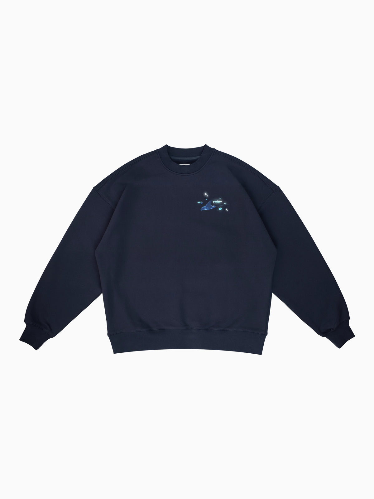 Aquarium Box Crewneck - Navy