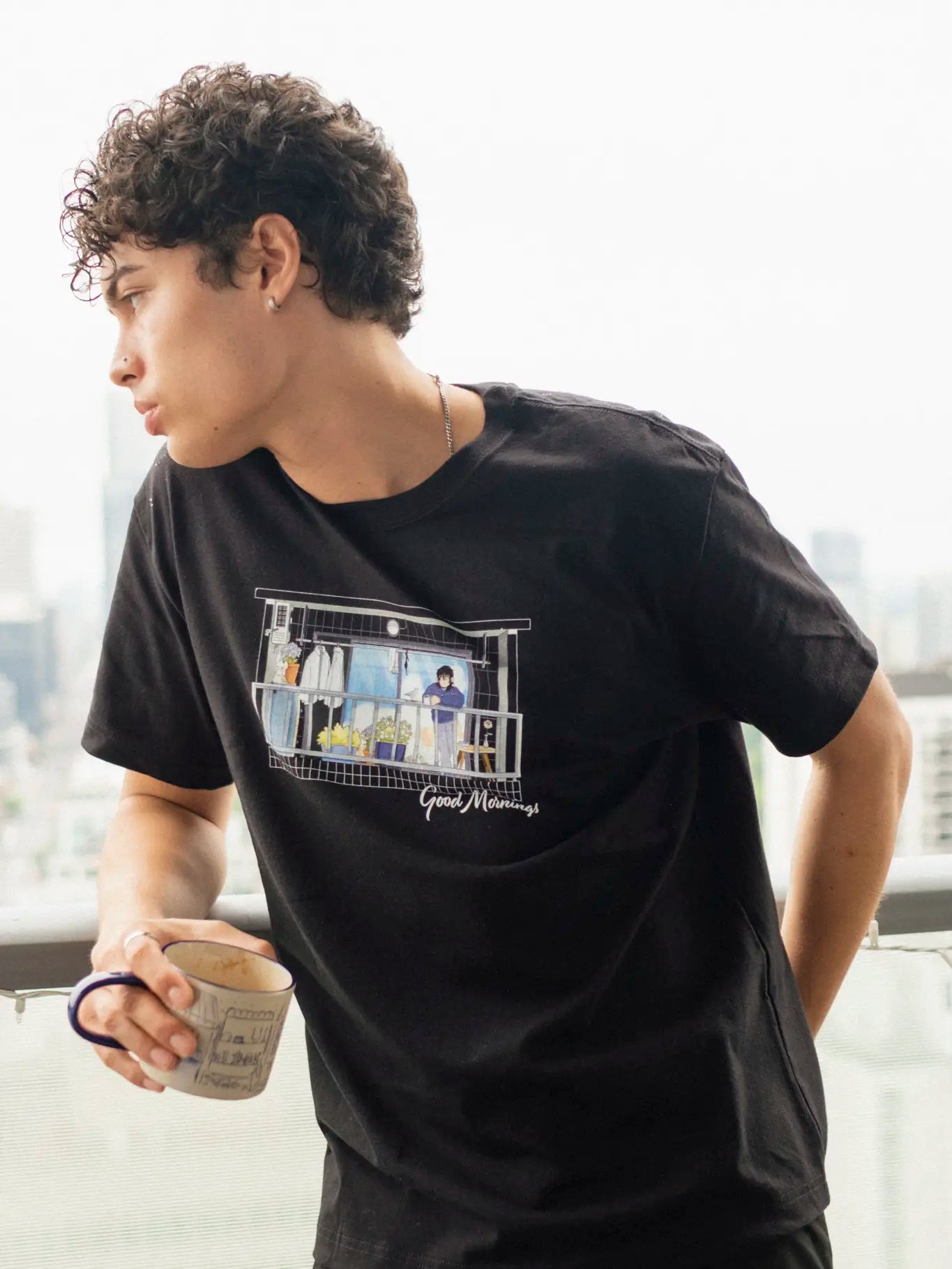 Balcony Box Tee -  Black
