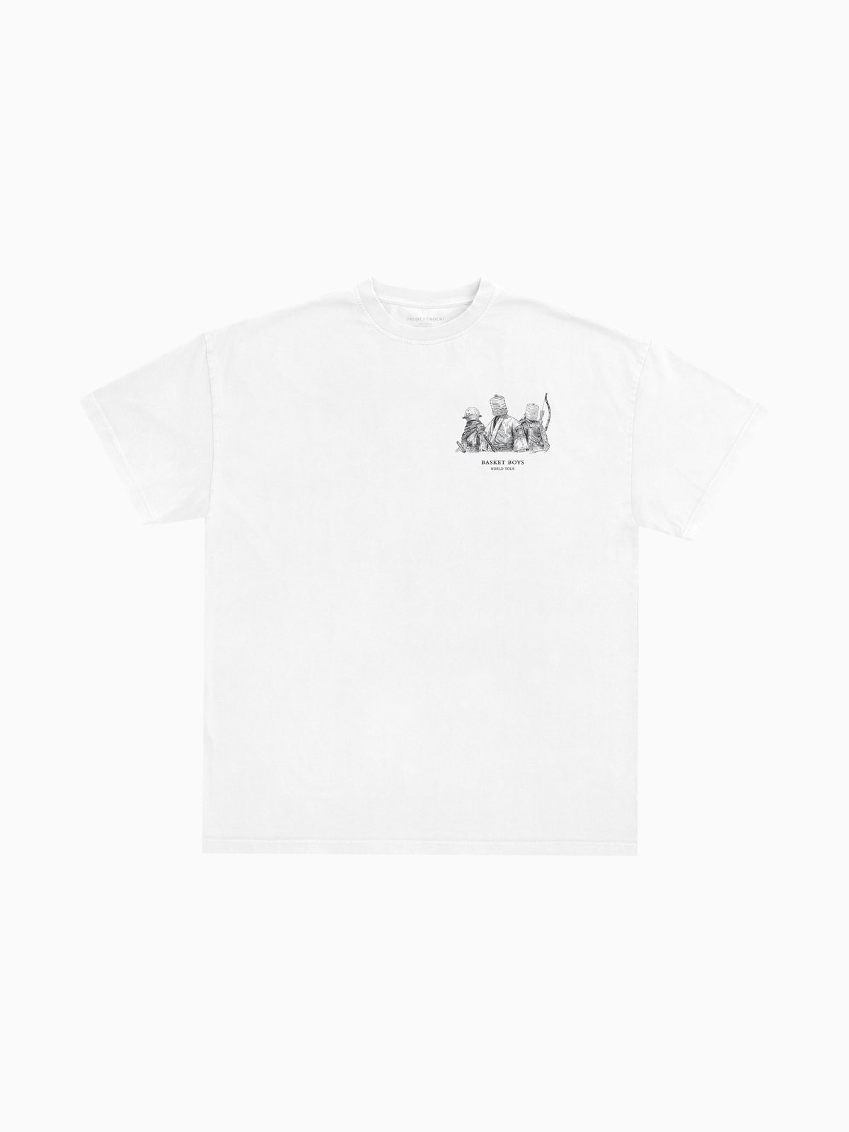 Basket Boys Tee - White (front mockup)