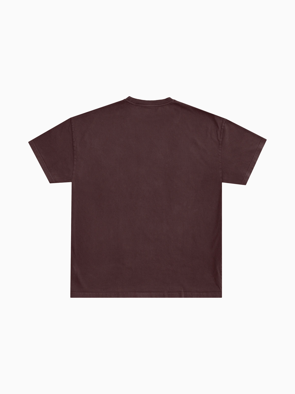 Blank Tee - Maroon (back mockup)