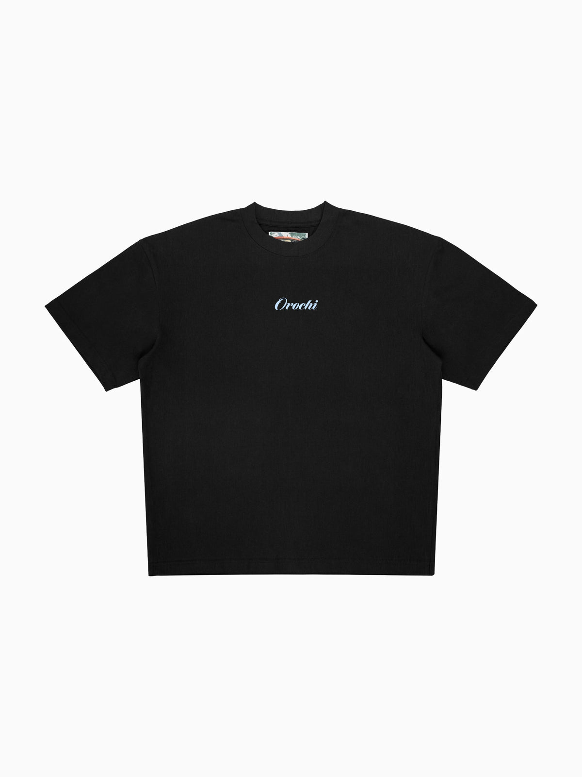 Blue Moon Flowers Tee - Black (front mockup)