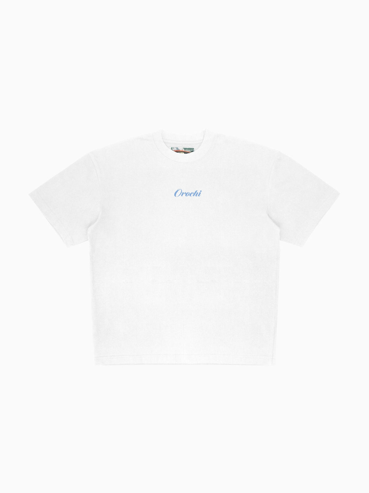 Blue Moon Flowers Tee - White (front mockup)