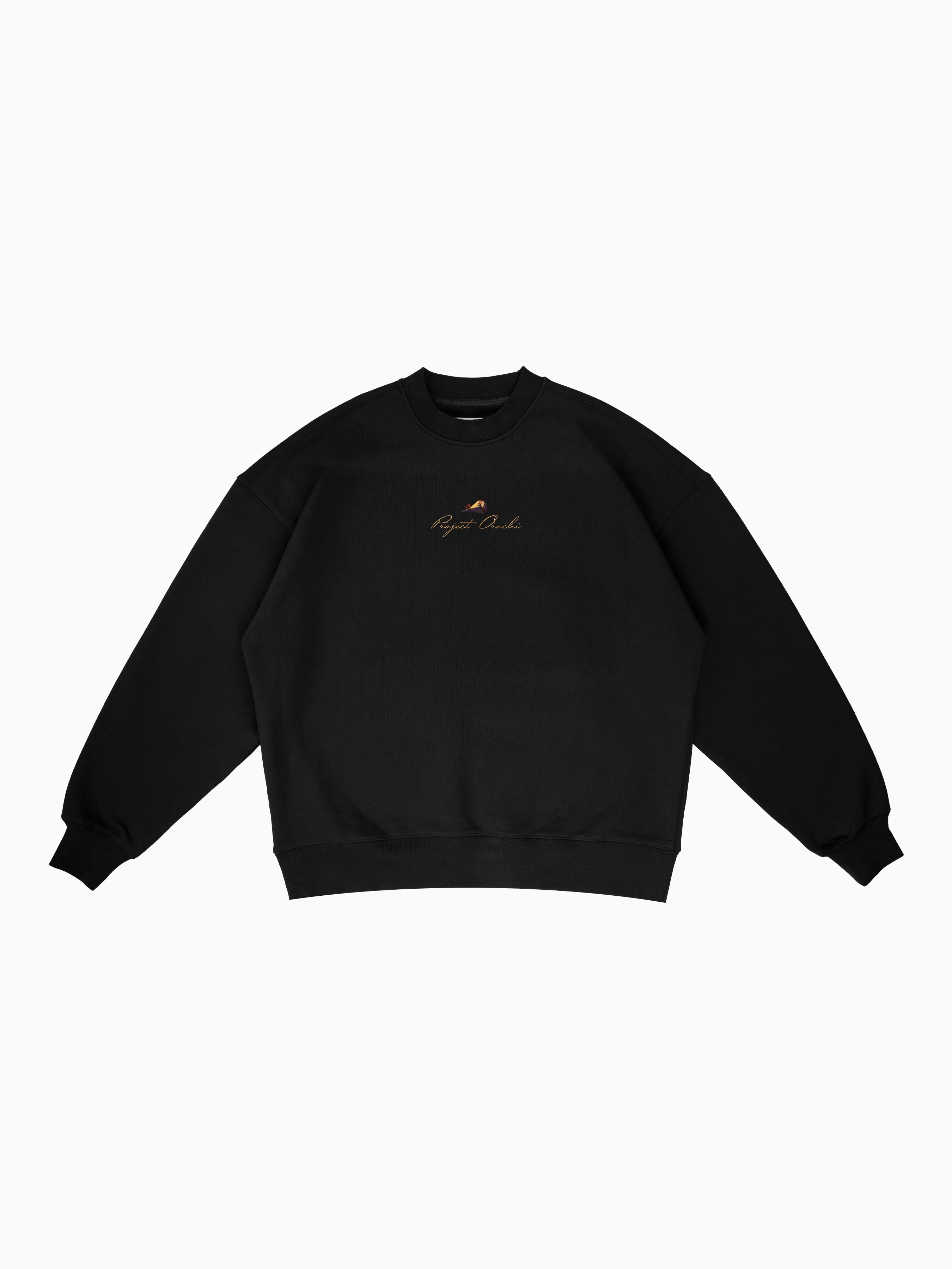 Cafe Box Crewneck - Black