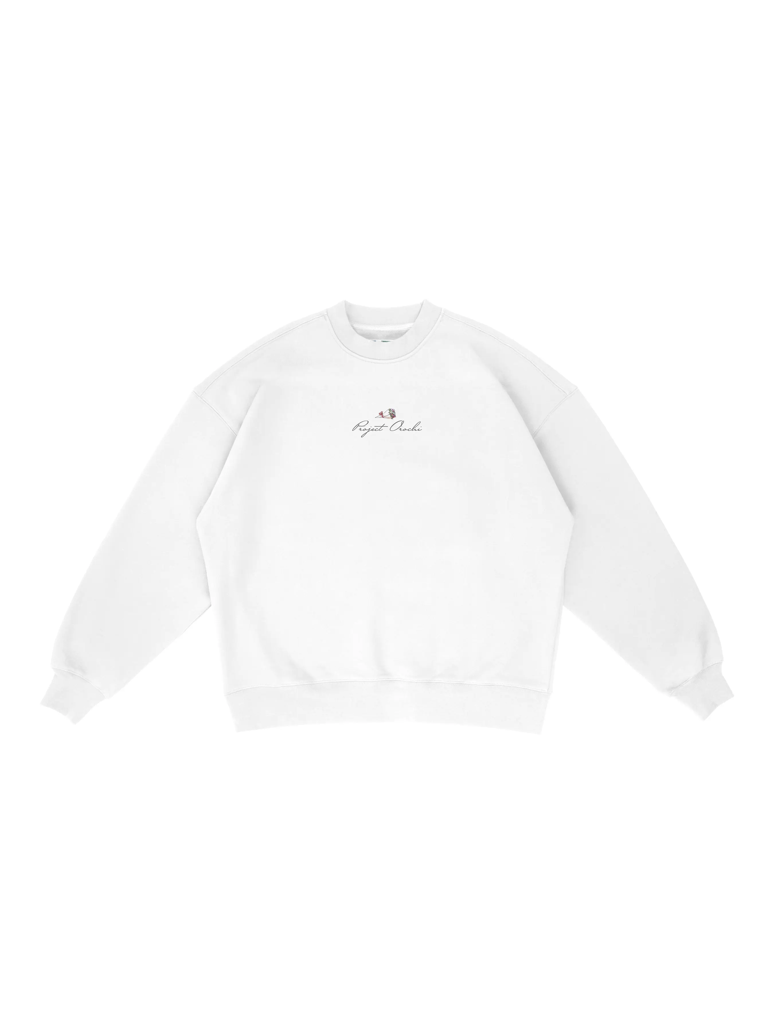 Cafe Box Crewneck - White