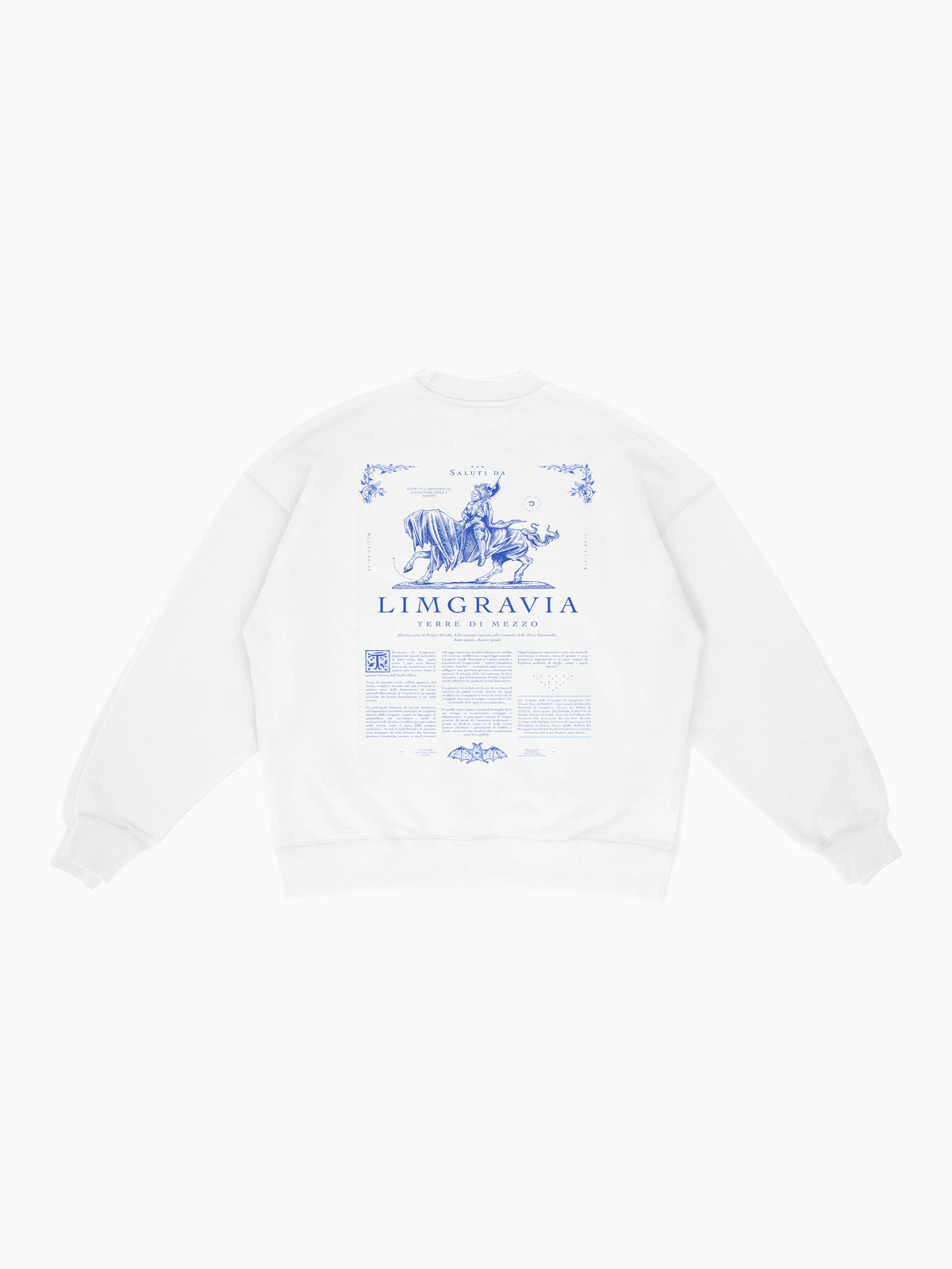 Cavalieri Crewneck - White (back mockup)