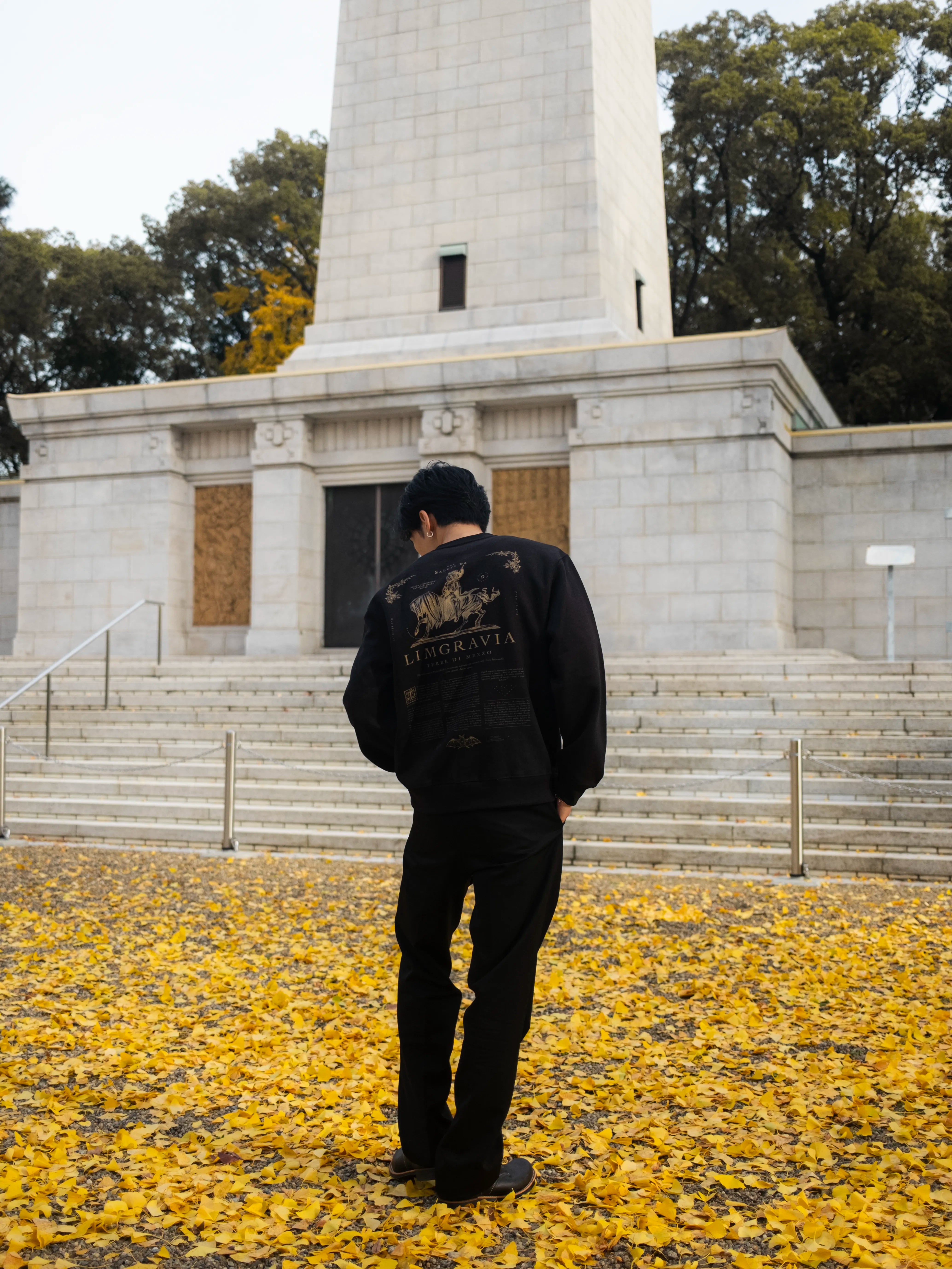 Cavalieri Box Crewneck - Black