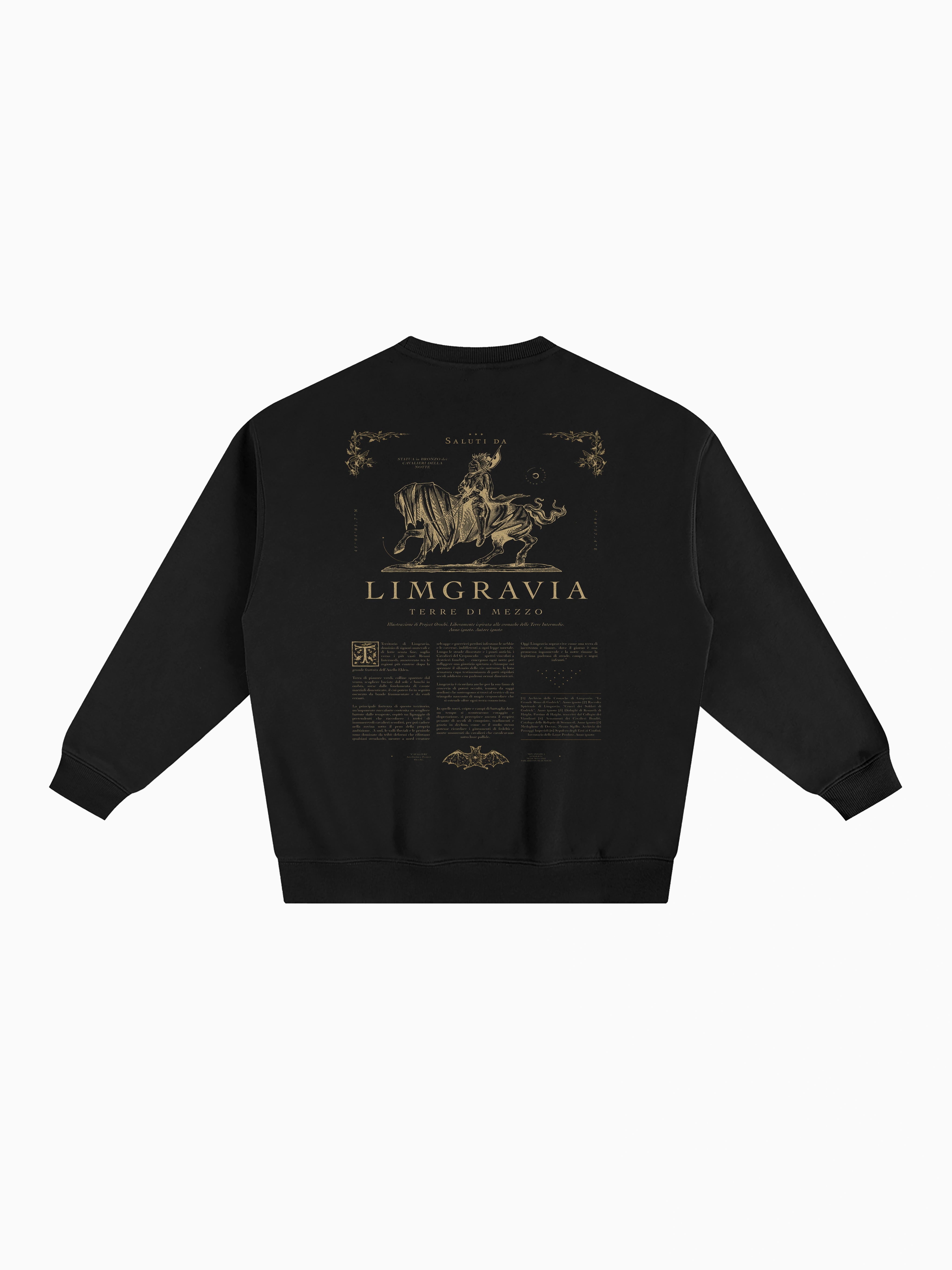 Cavalieri Box Crewneck - Black