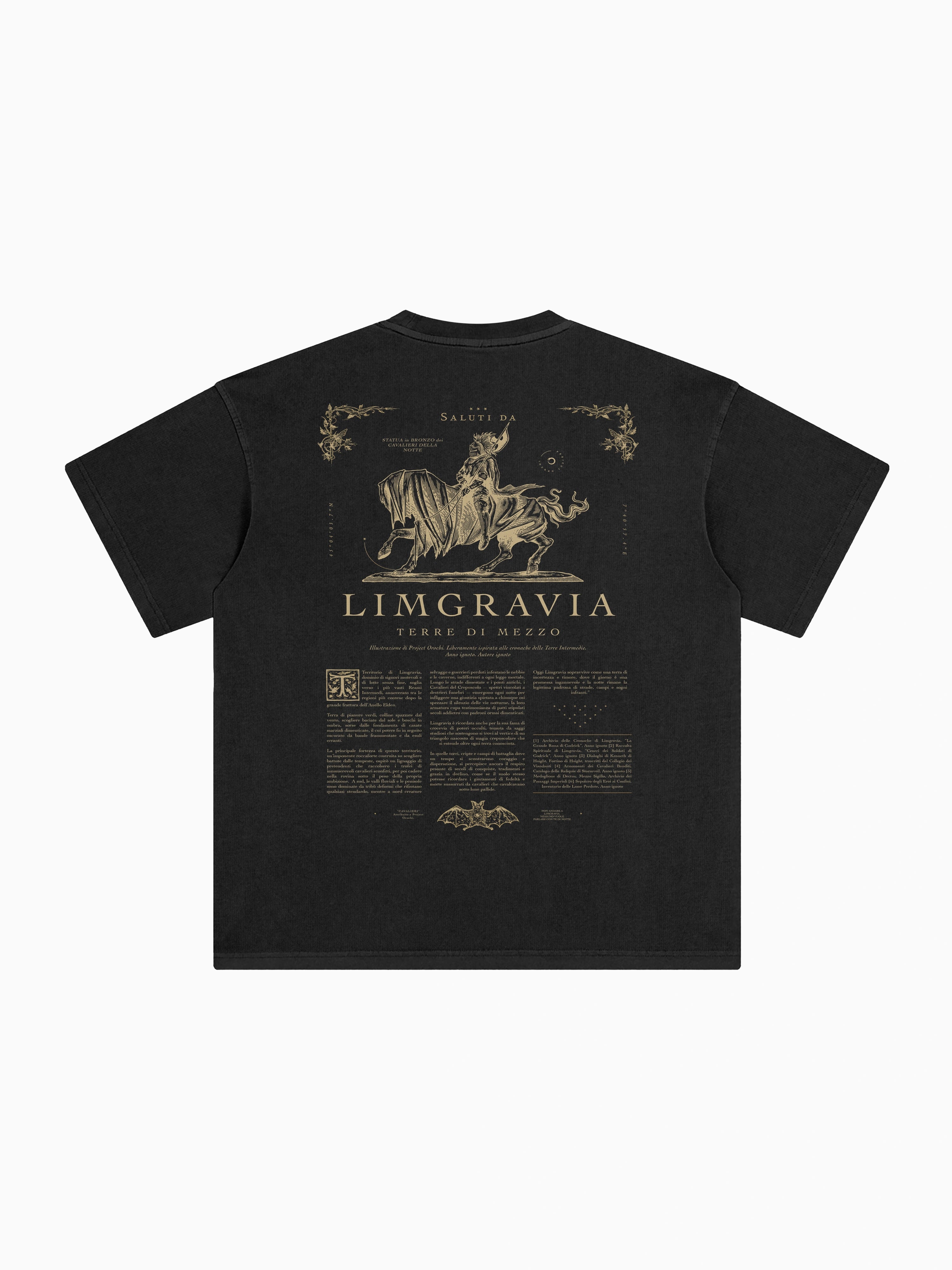 Cavalieri Box Tee - Black