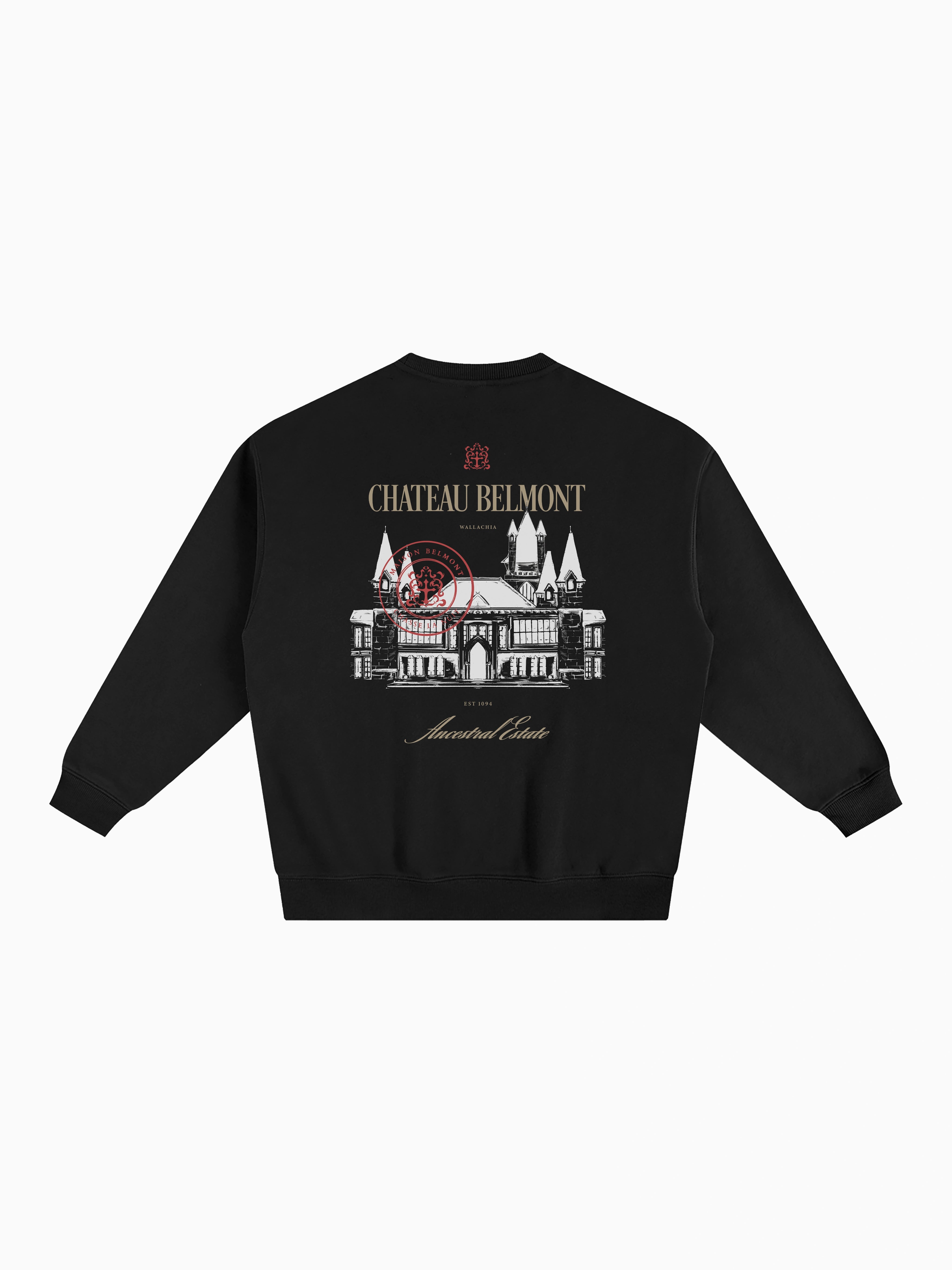 Belmont Hold Box Crewneck - Black