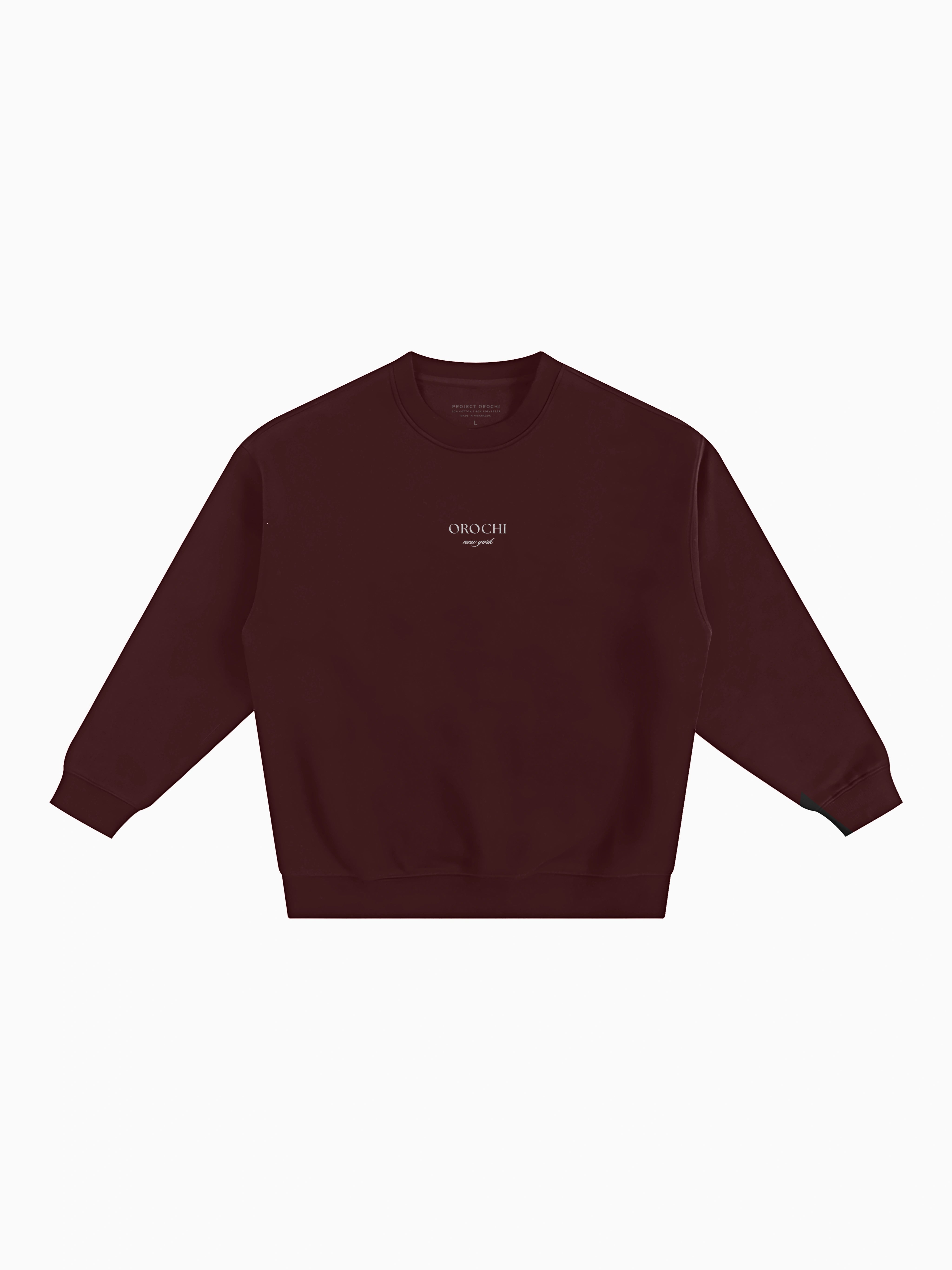 Citadel Box Crewneck - Maroon