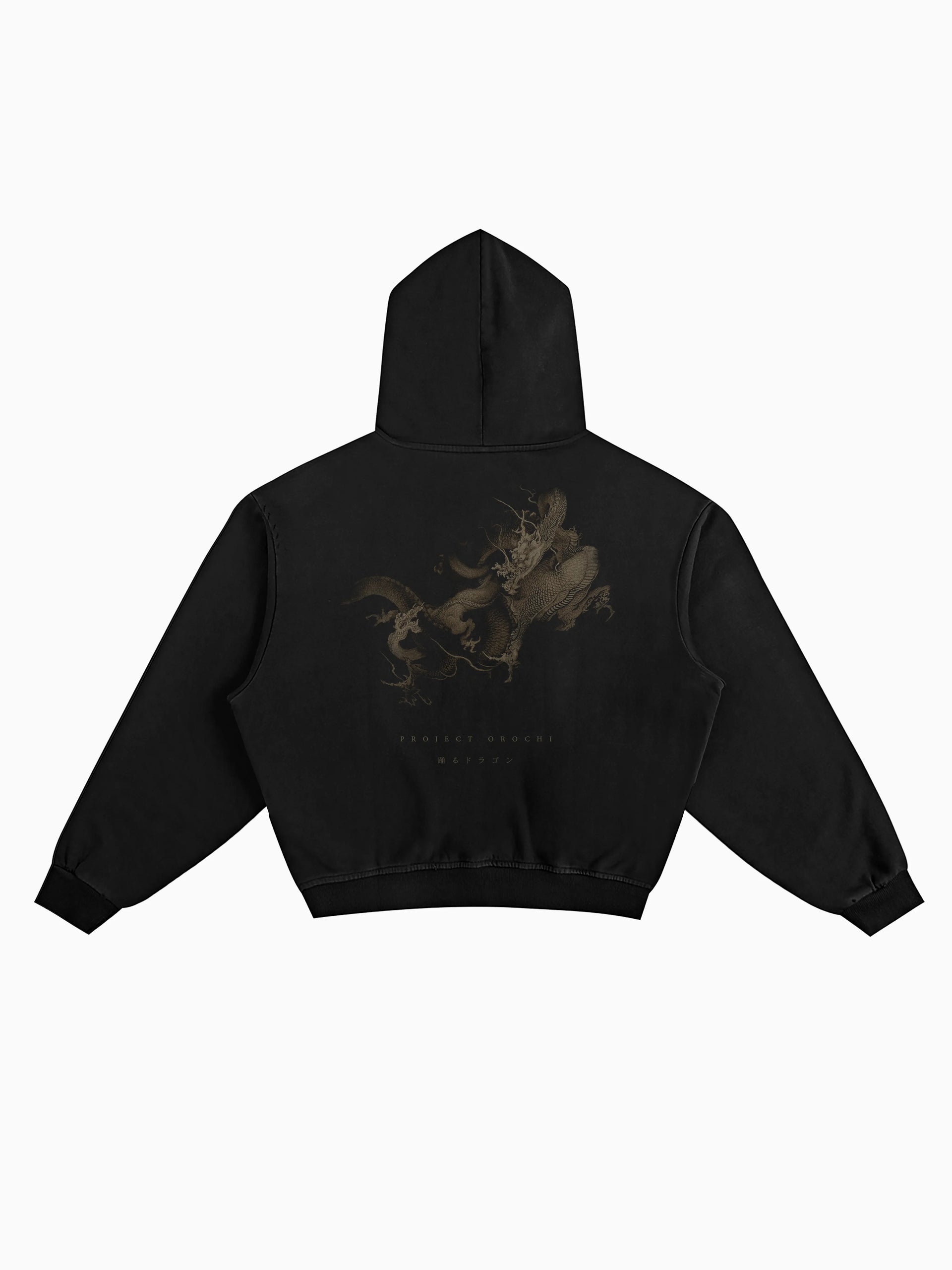 Dancing Dragons Box Hoodie - Black
