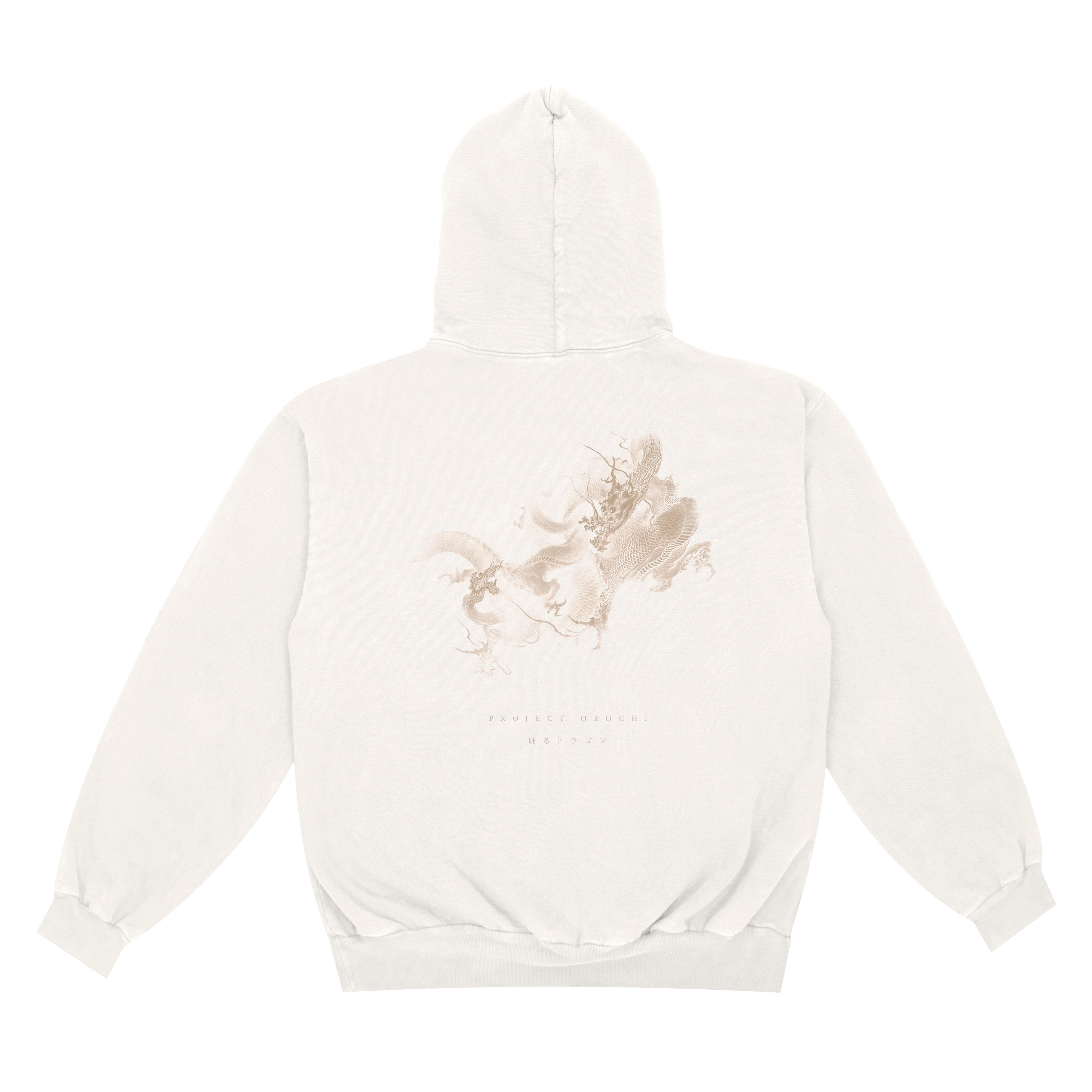 Dancing Dragons Box Hoodie - Ivory