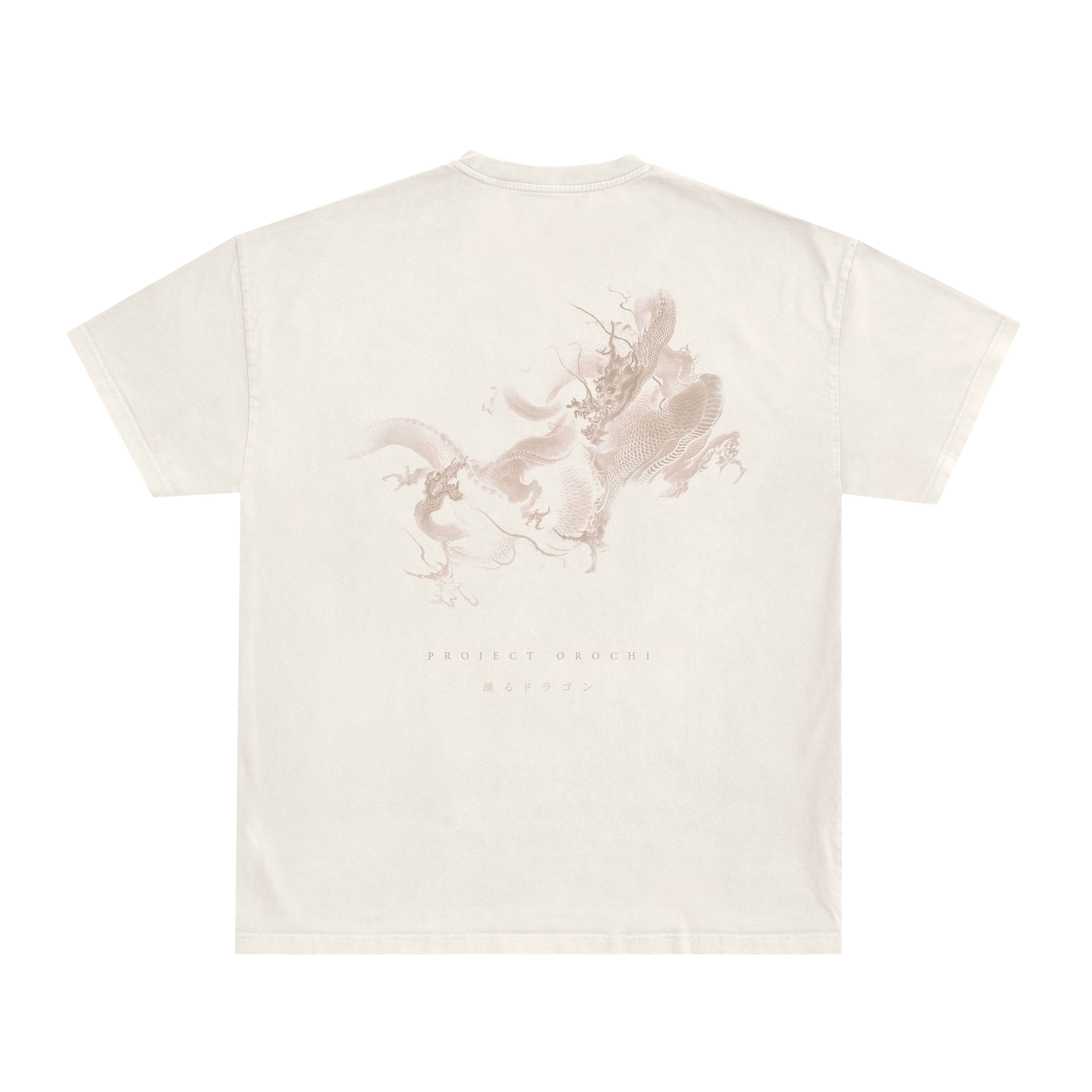 Dancing Dragons Box Tee - Ivory