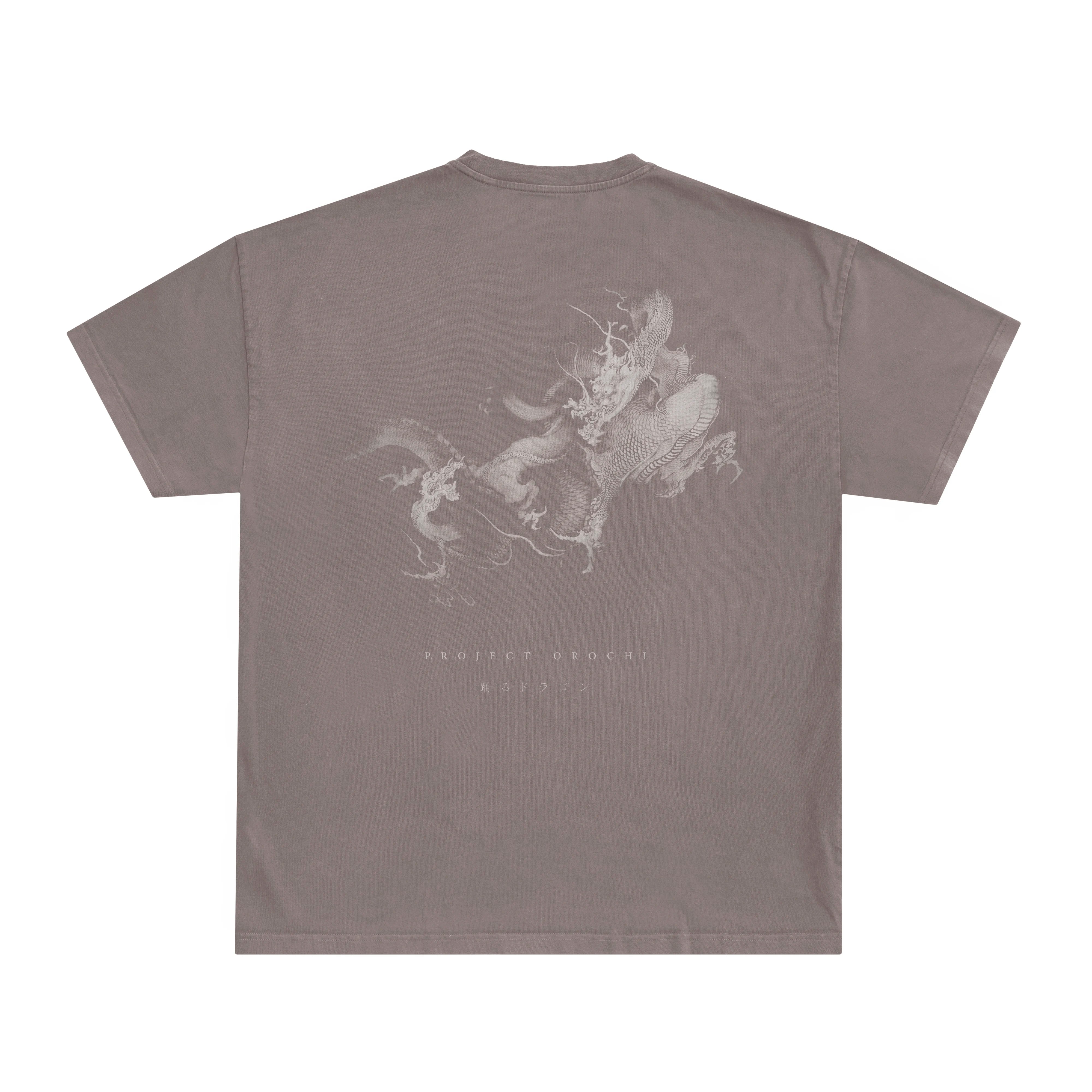 Dancing Dragons Box Tee - Shiitake