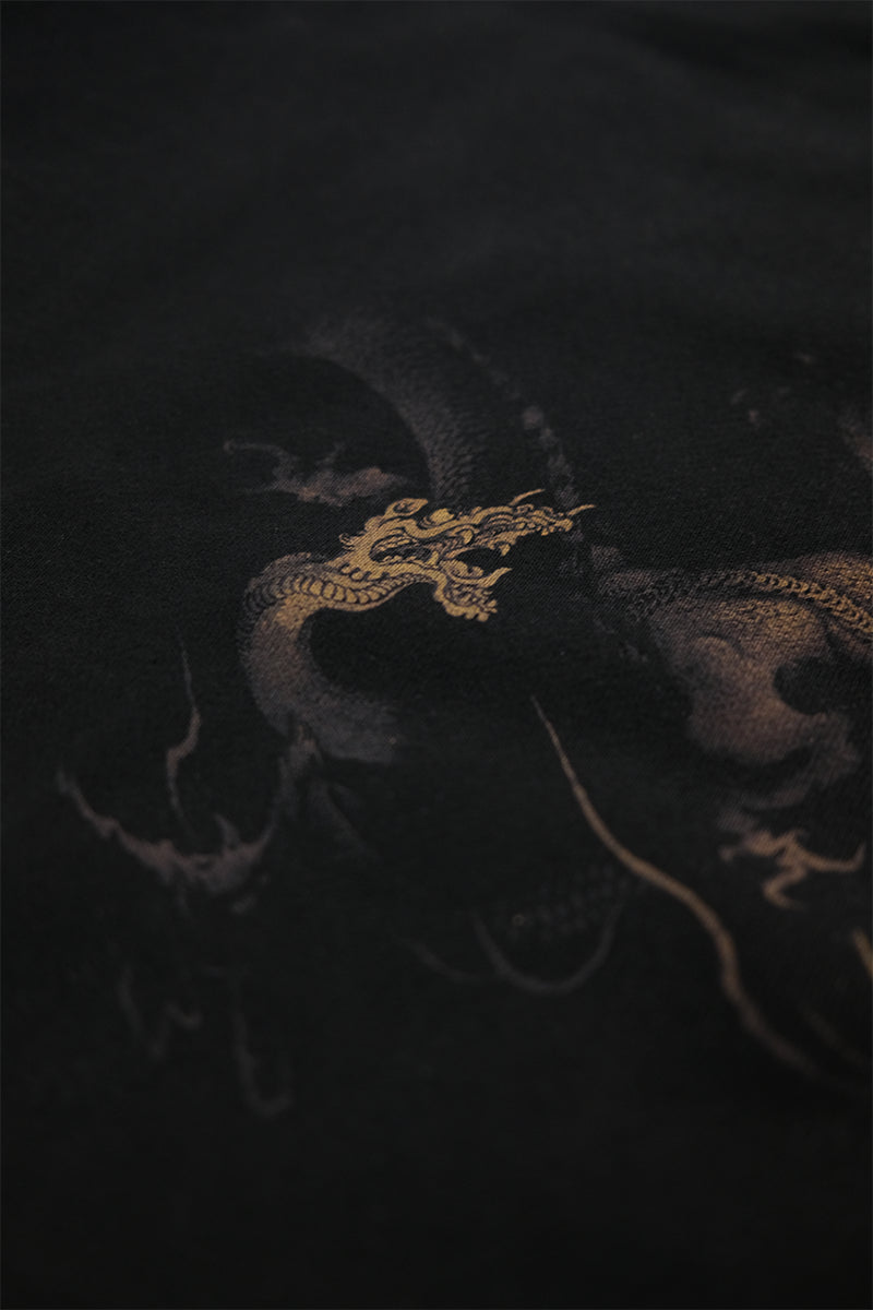 Dancing Dragons Box Hoodie - Black