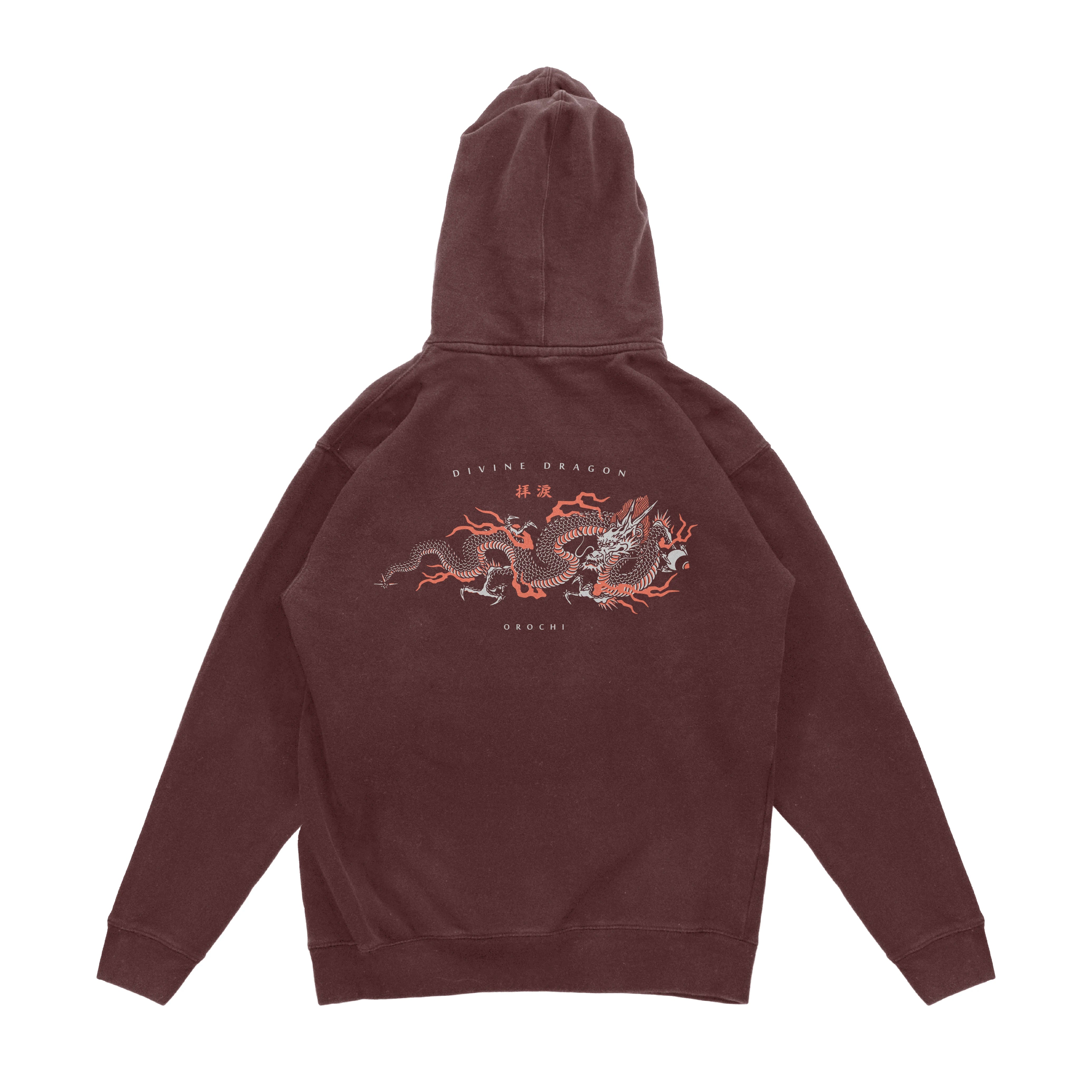 Divine Dragon Hoodie - Maroon