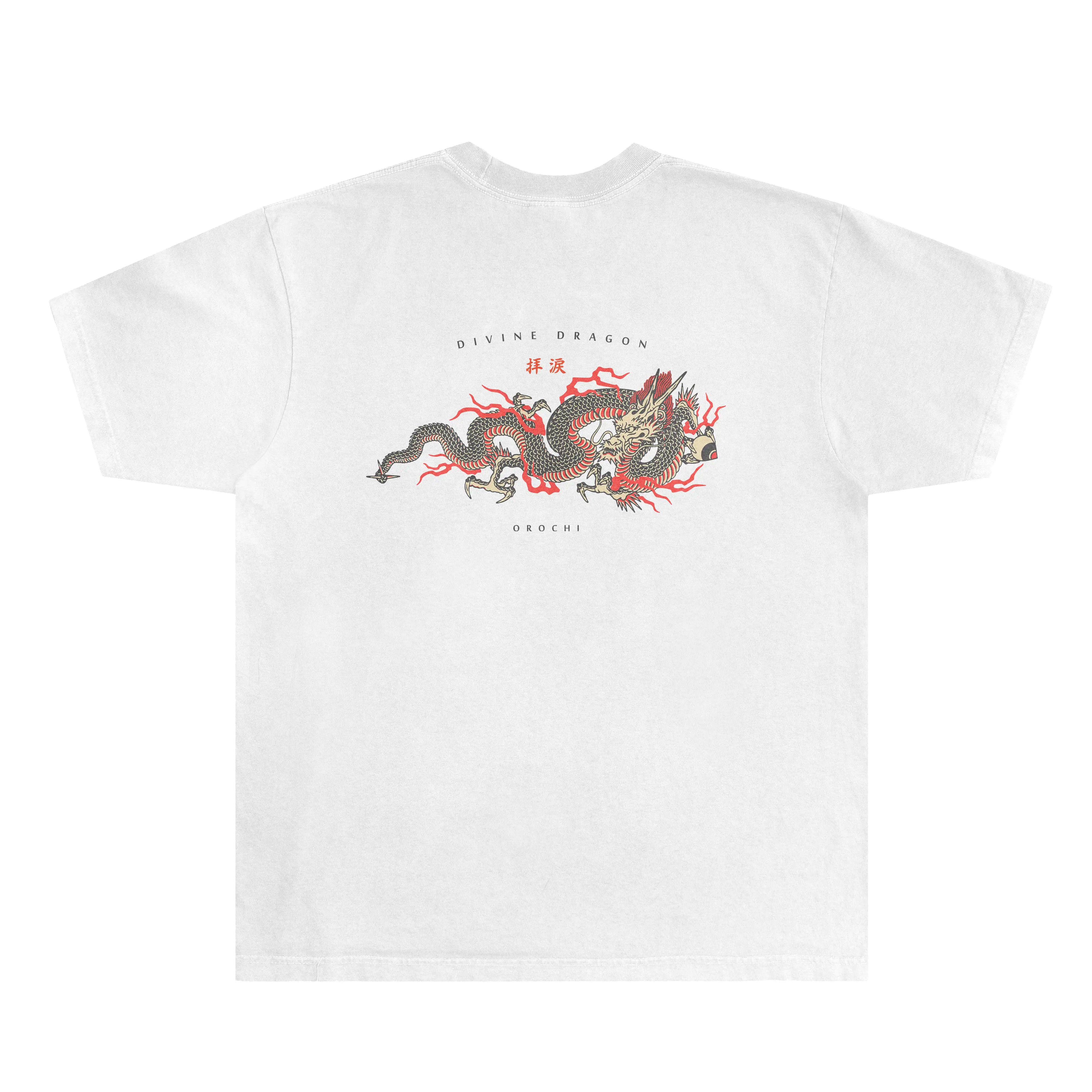 Divine Dragon Tee - White