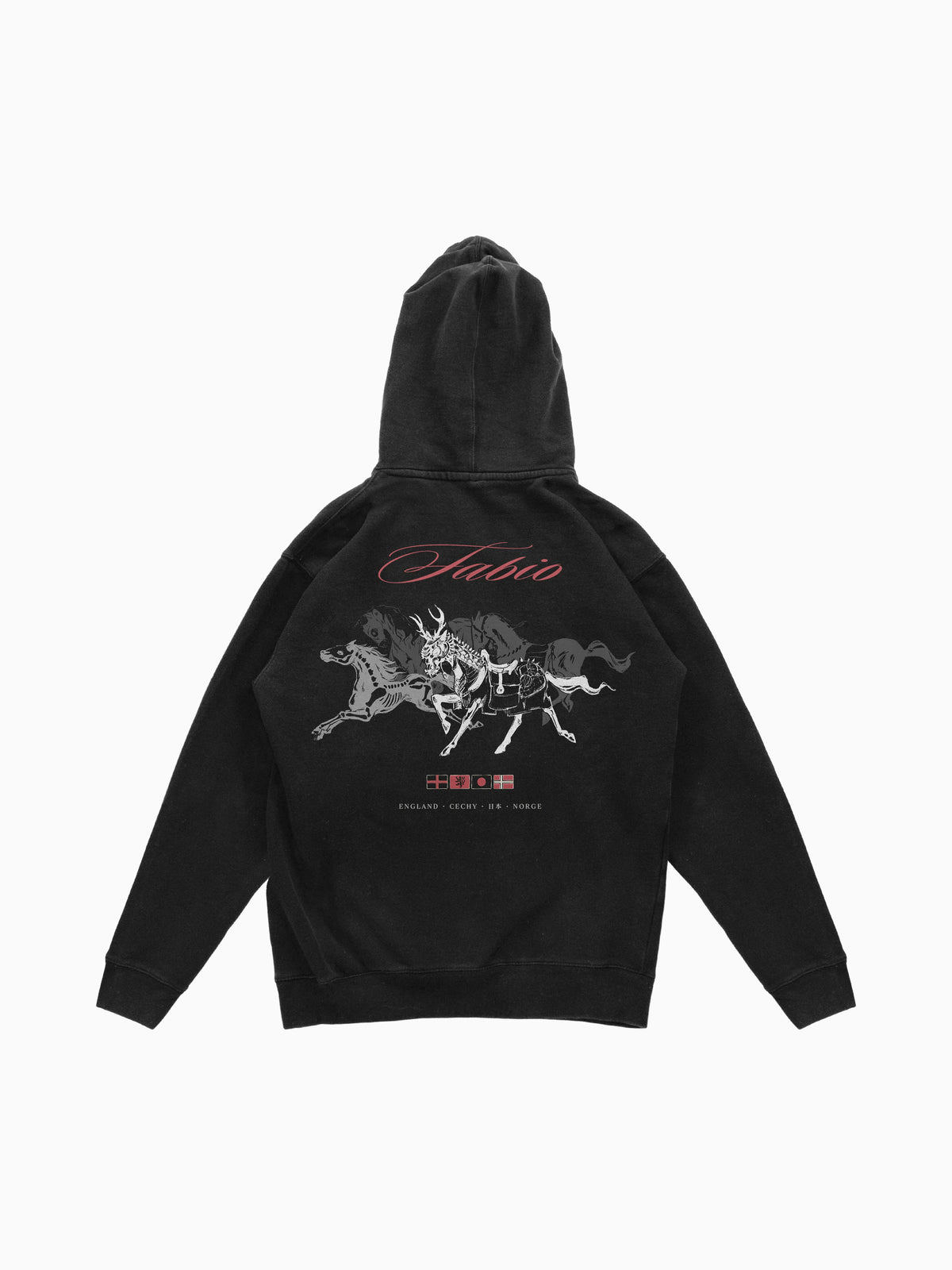 Fabio Hoodie - Black (back mockup)