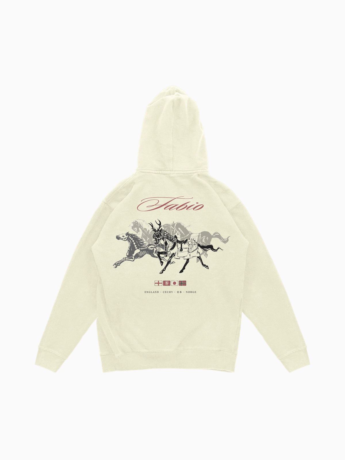 Fabio Hoodie - Bone (back mockup)