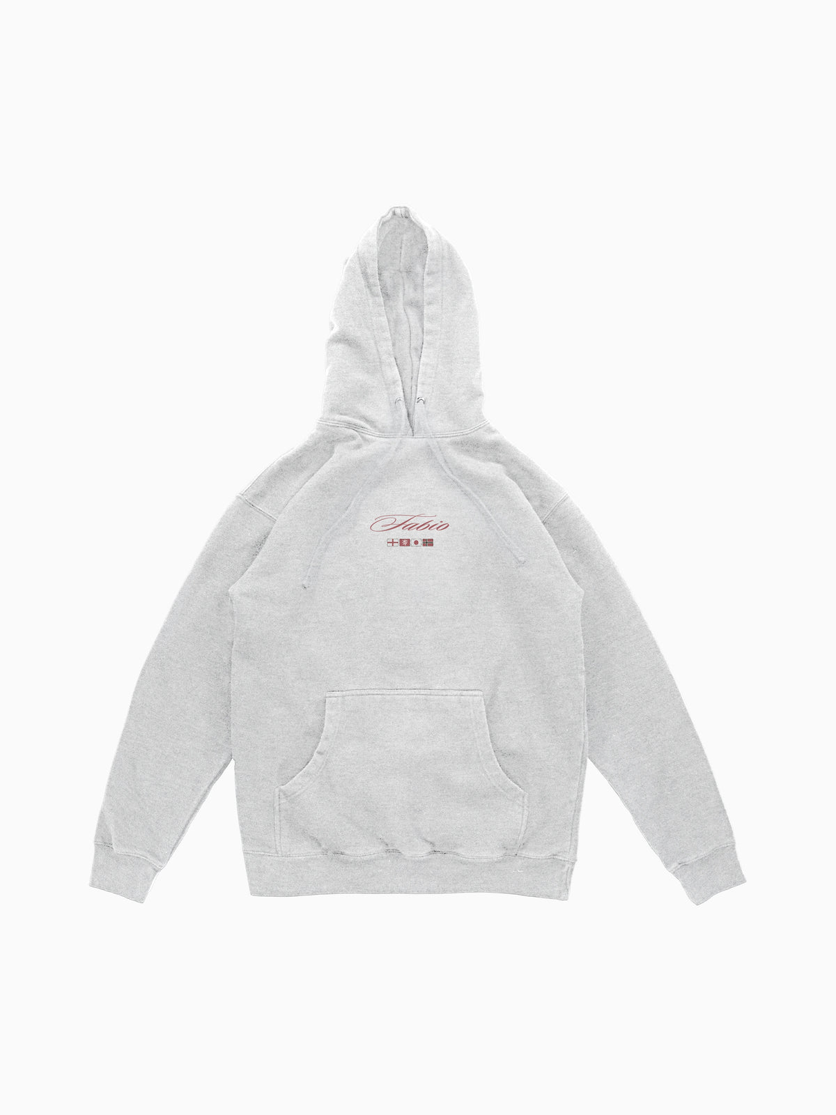 Fabio Hoodie - Heather Gray (front mockup)