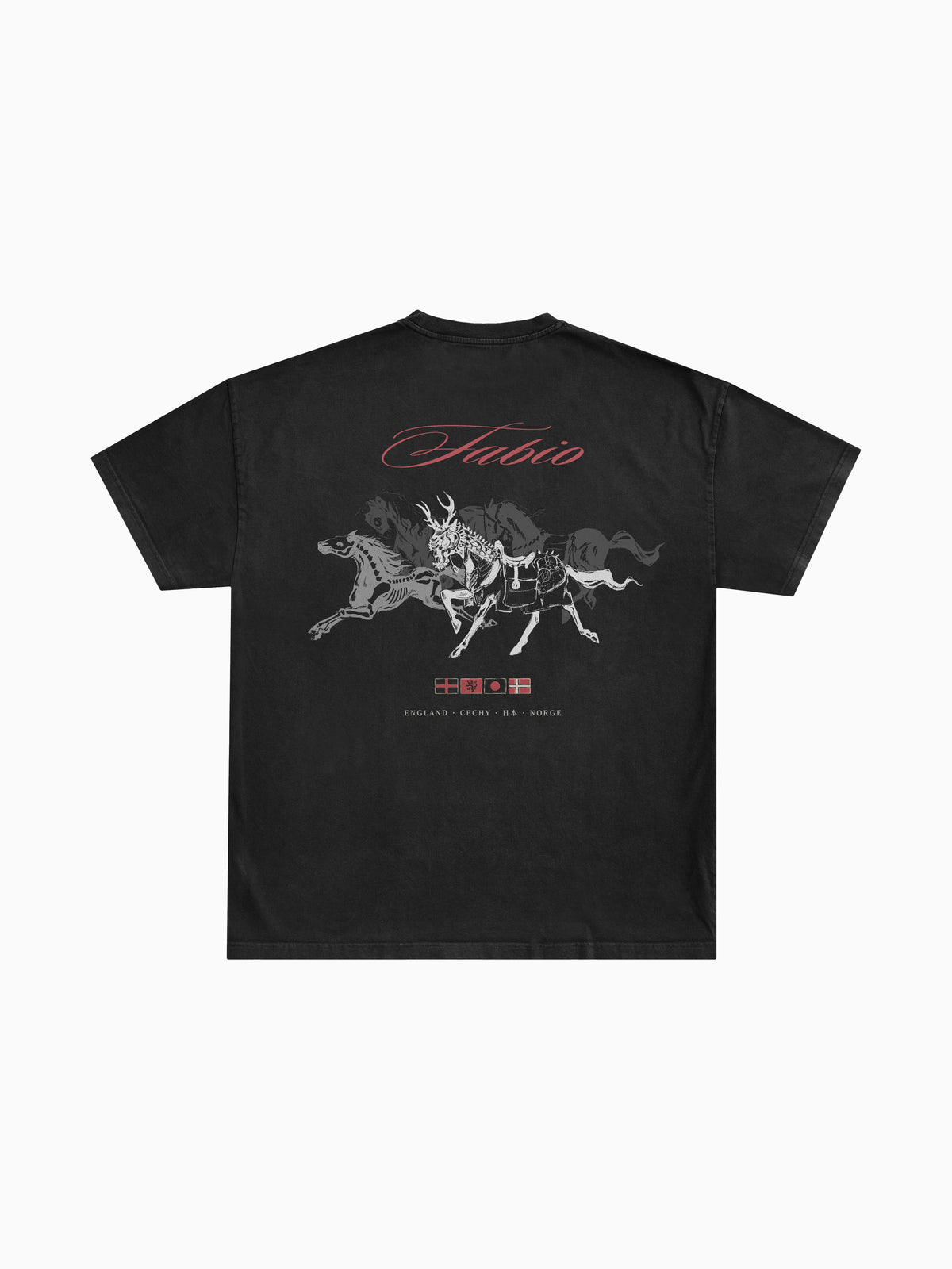 Fabio Tee - Black (back mockup)