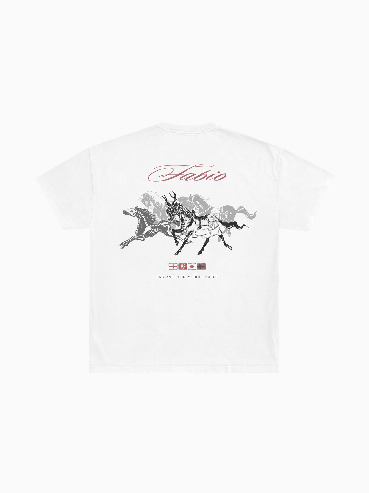 Fabio Tee - White (back mockup)
