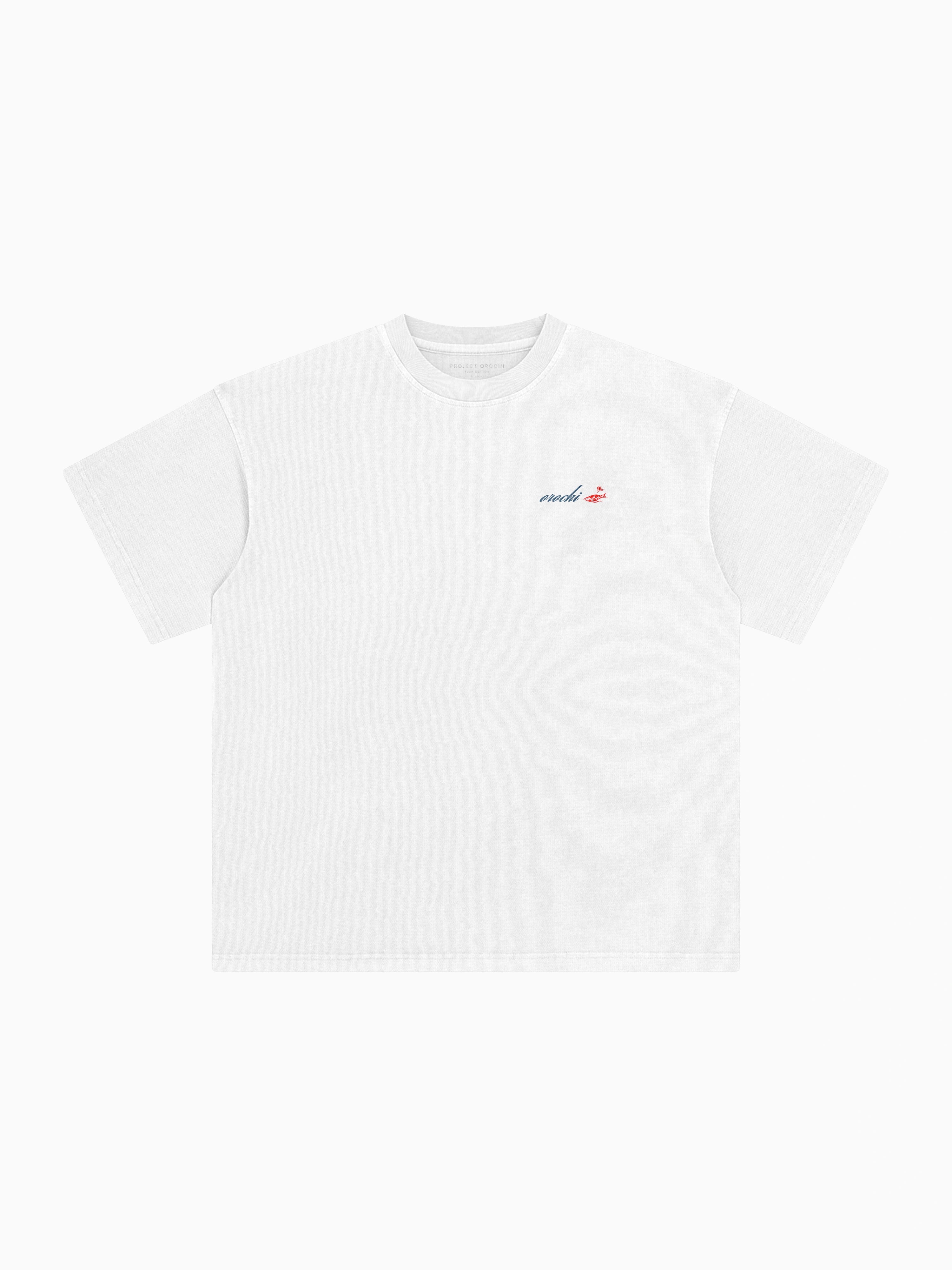 Flow of Water Box Tee - White