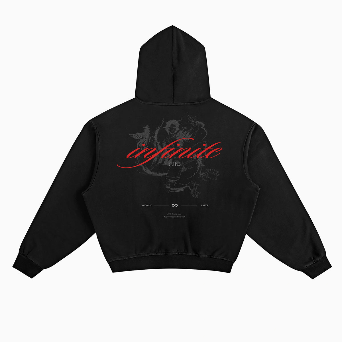 infiniteboxhoodieblackback.