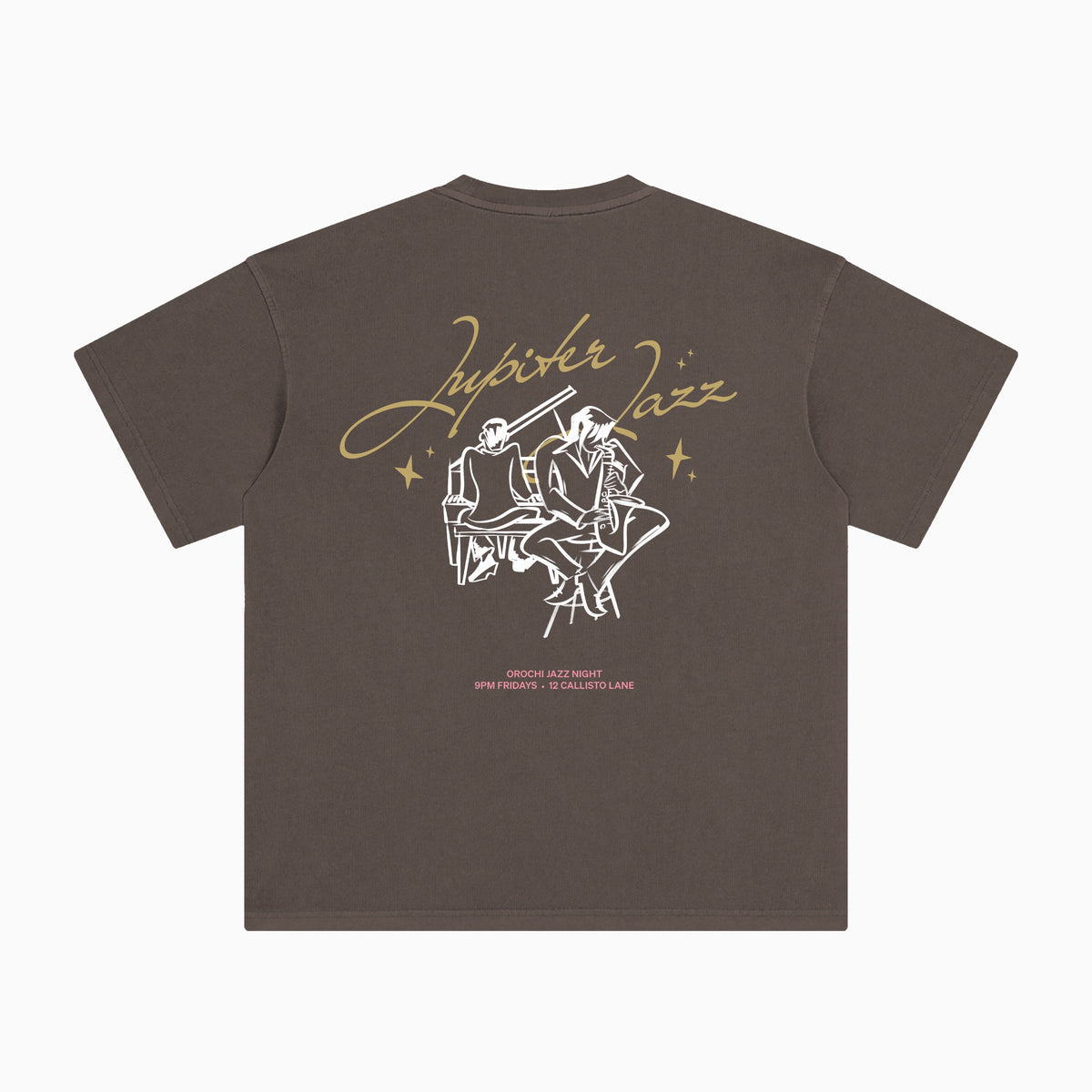 Jupiter Jazz Box Tee - Cocoa