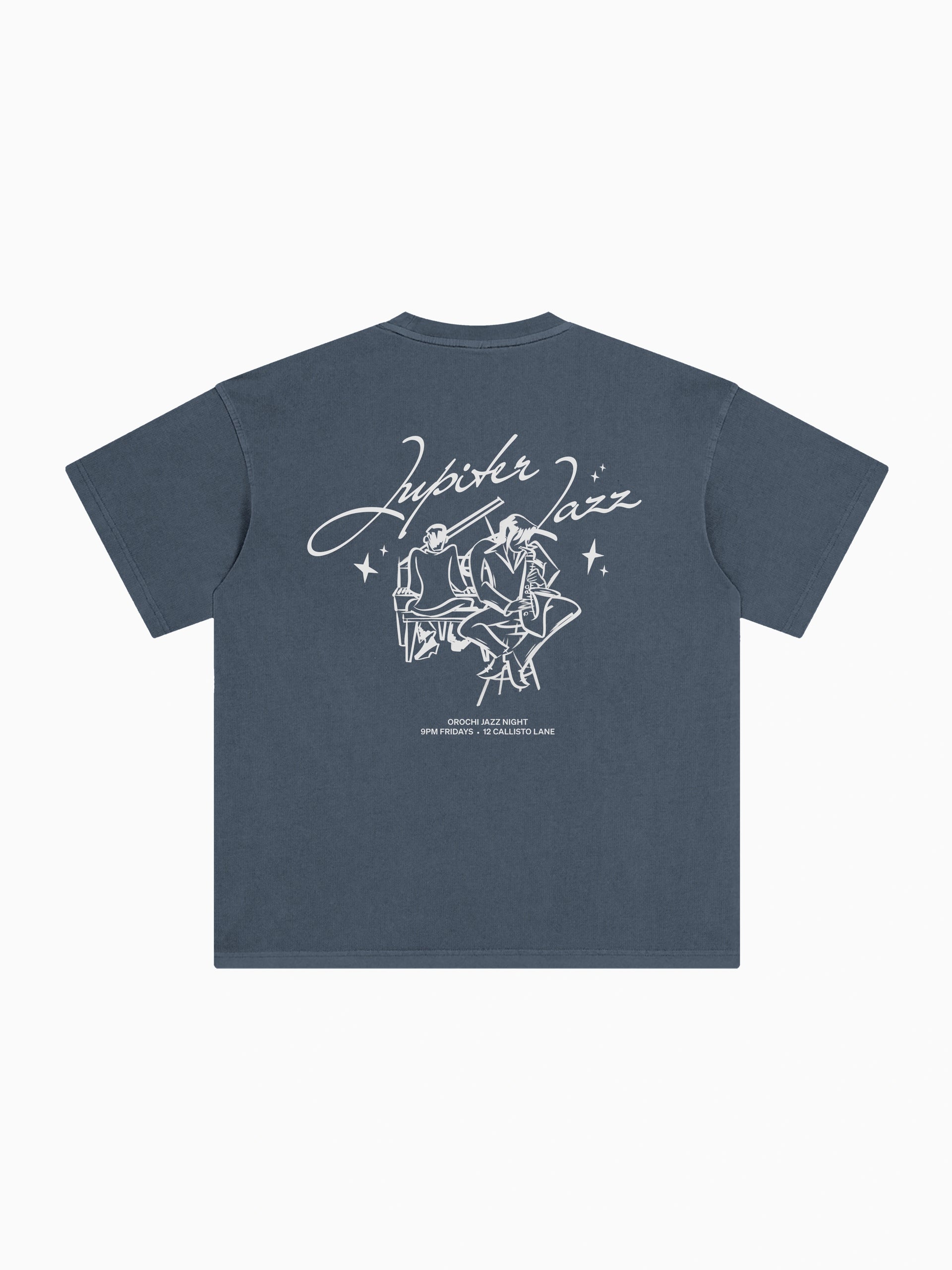 80's BennyCarter Jazz Tシャツ　PRC Jupiter Jazz Box Tee - Slate