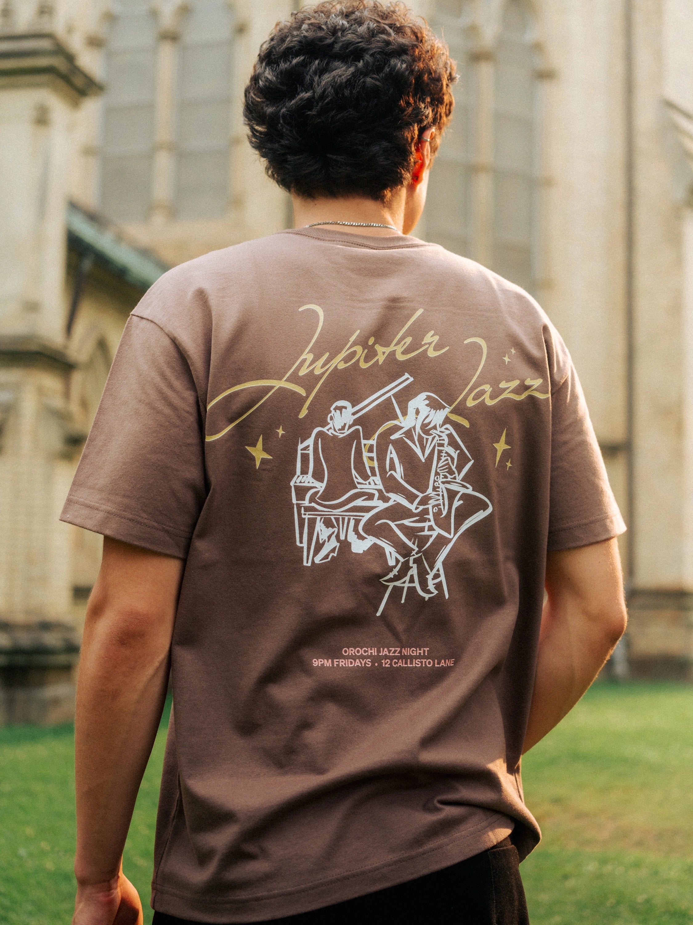 Jupiter Jazz Box Tee - Cocoa