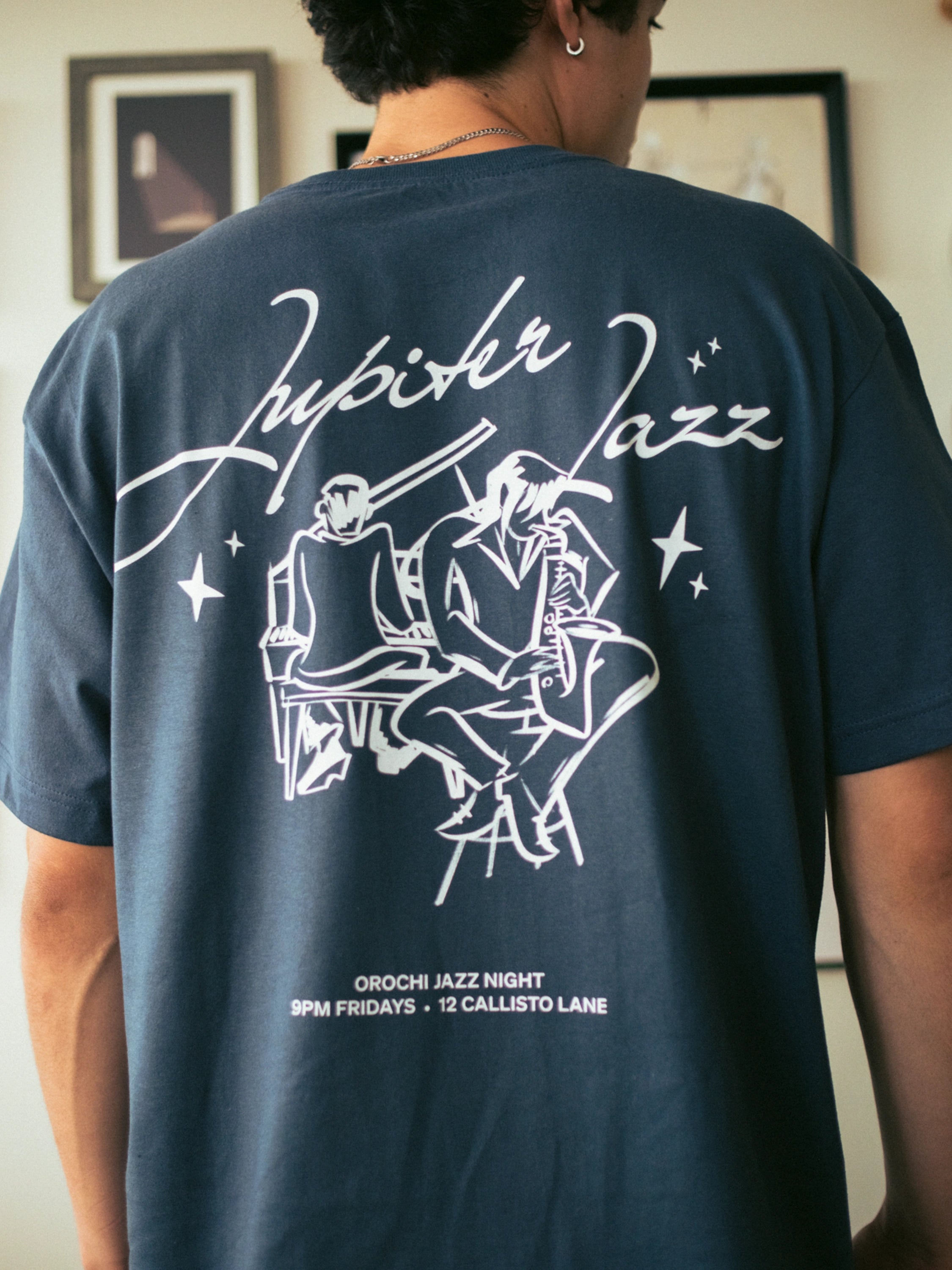 Jupiter Jazz Box Tee - Slate