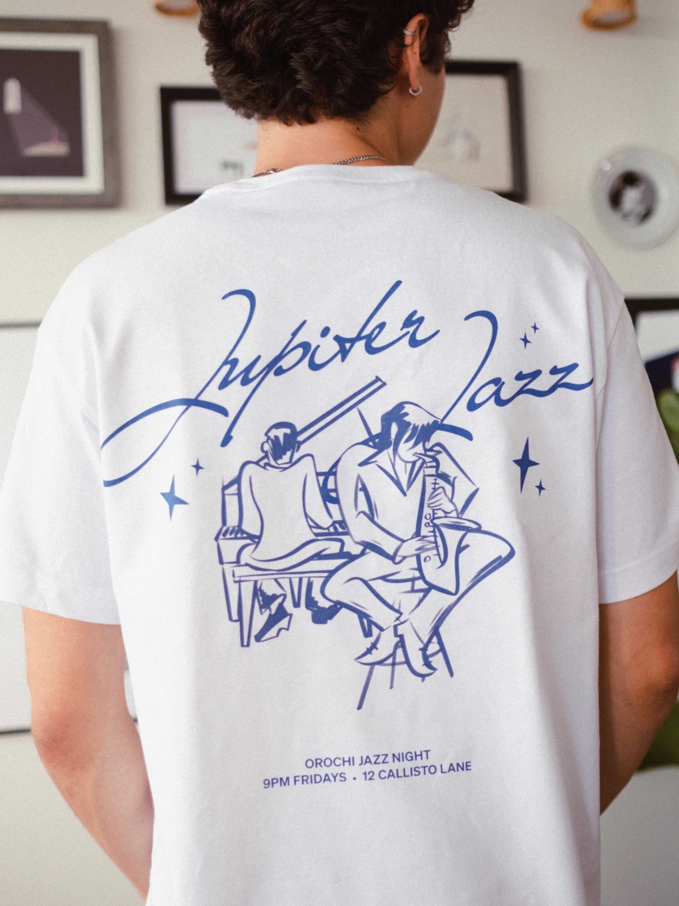 Jupiter Jazz Box Tee - White