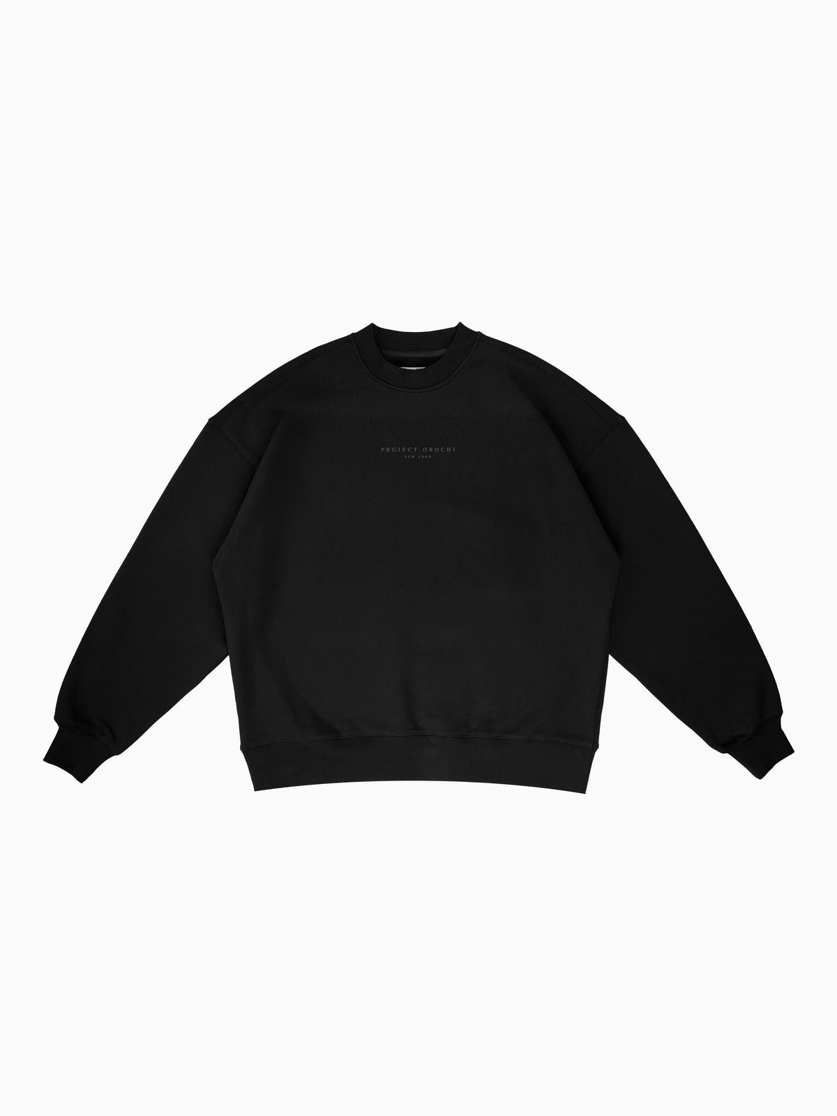 Kaito Crewneck - Black (front mockup)